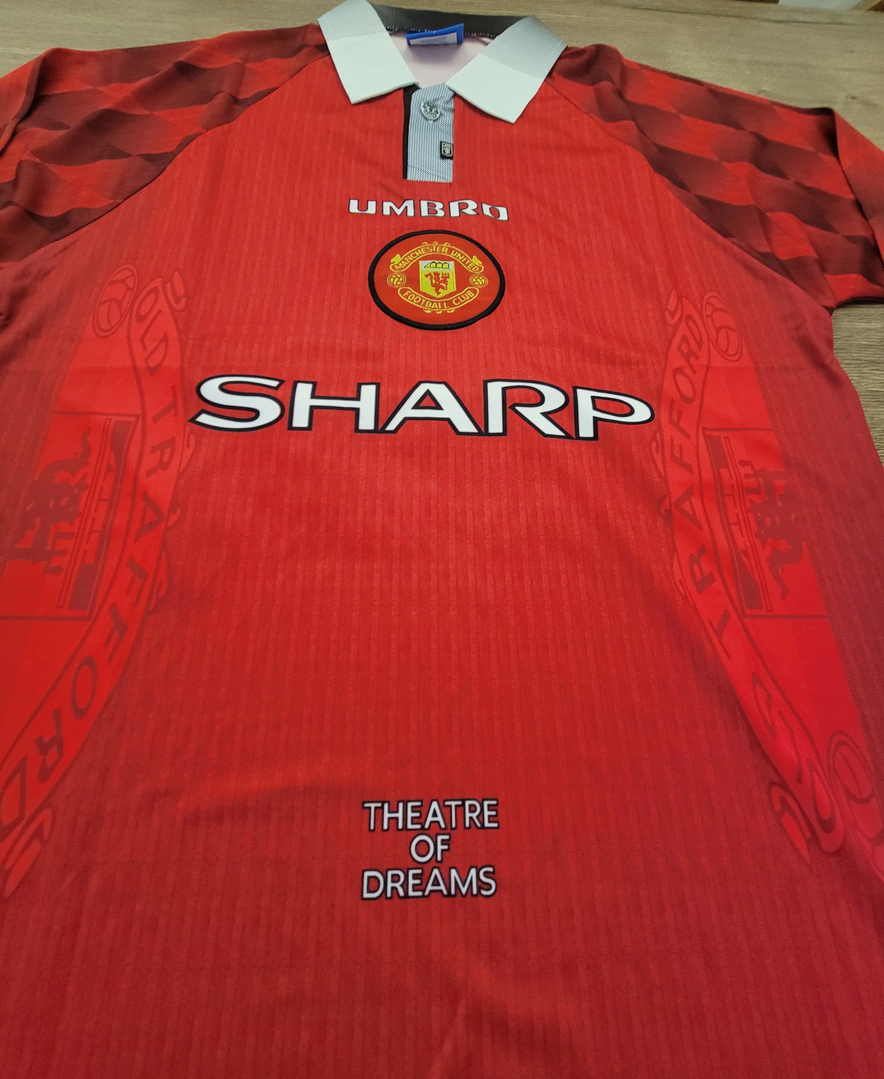 Other 1996-1997 manchester 10 Beckham Jersey retro soccer Size US L / EU 52-54 / 3 - 4 Thumbnail
