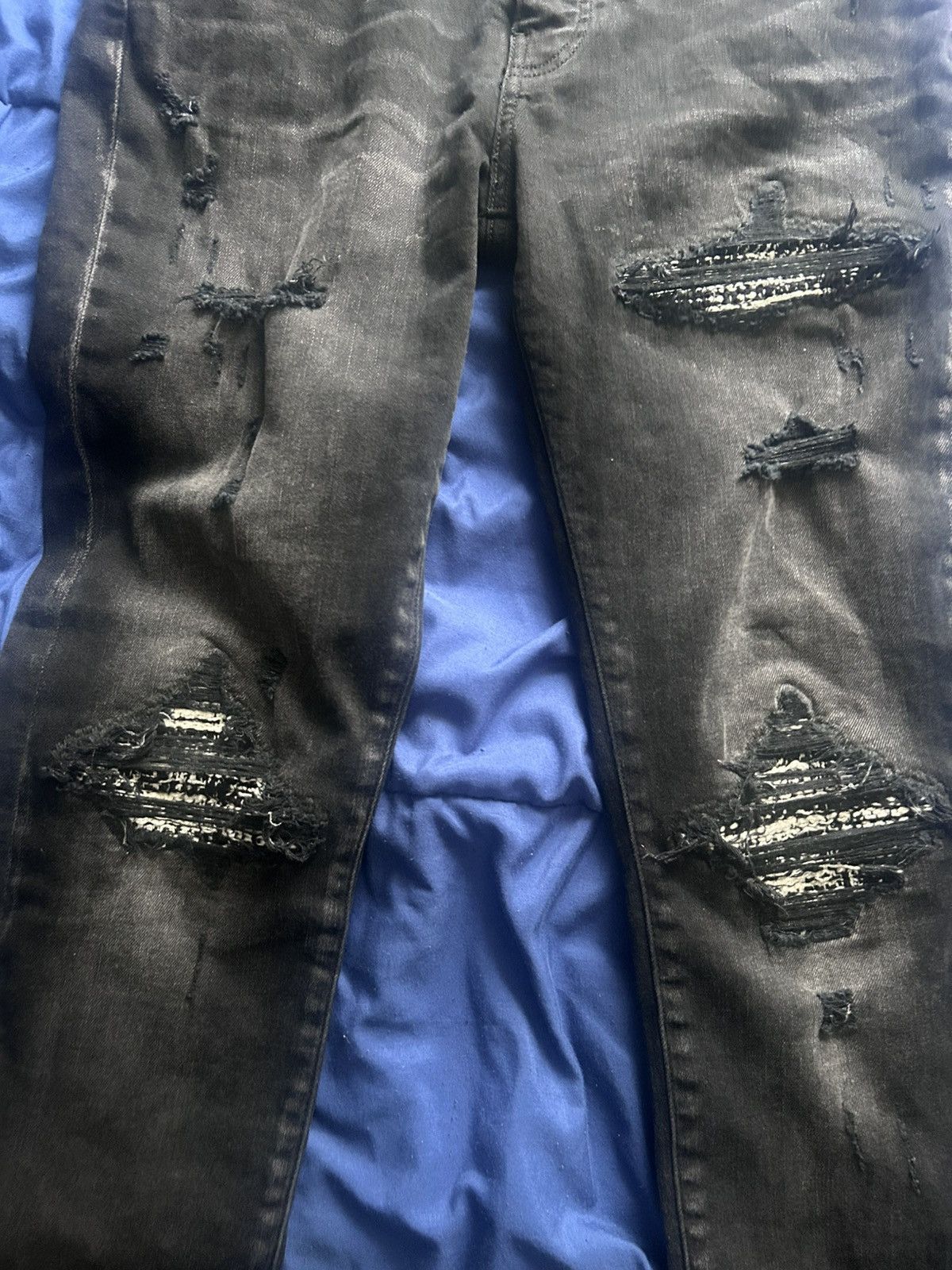 Amiri Amiri Mx1 Black White Patches Bandana Size US 32 / EU 48 - 2 Thumbnail