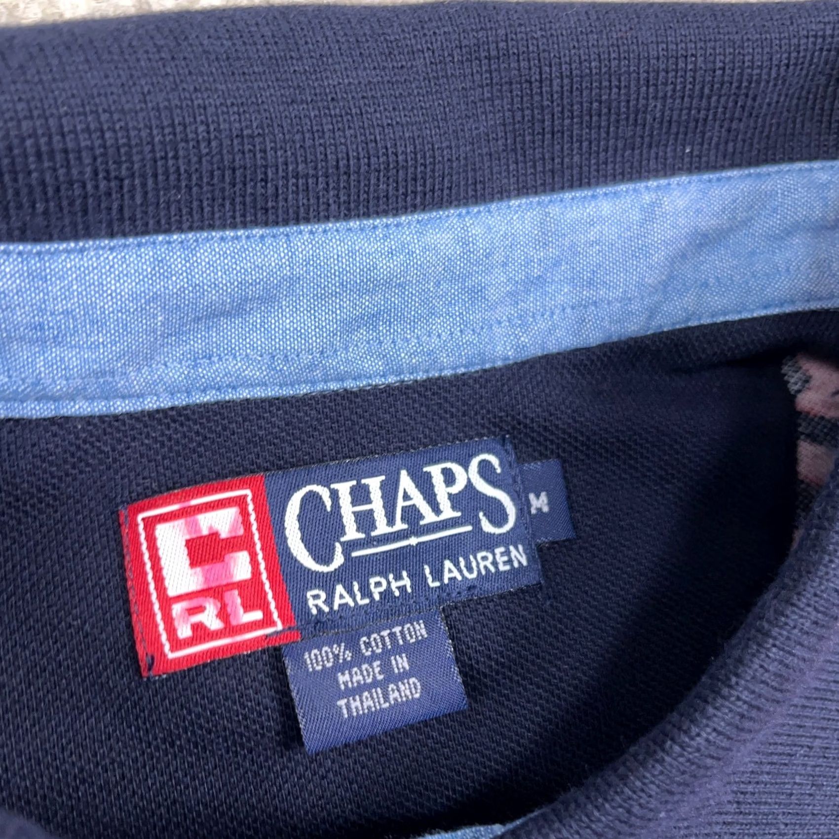 Chaps VINTAGE Chaps Ralph Lauren Polo Shirt Men Medium Blue Hawaiian Floral Rugby Y2K Size US M / EU 48-50 / 2 - 4 Thumbnail