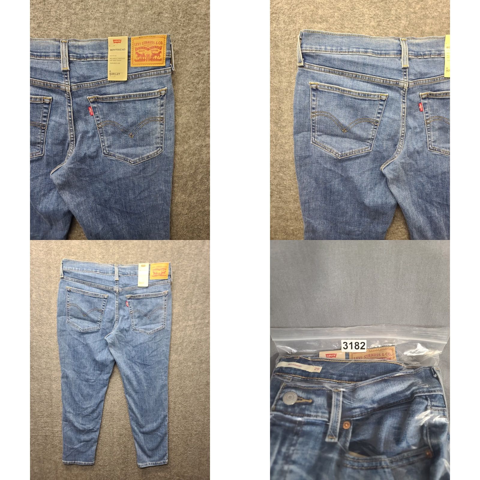 Levi's VINTAGE Levi's Jeans Womens 8 Boyfriend Relaxed Fit Mid Rise Tapered Leg Distressed Blue 5-Pocket Denim Clothing Womens Jeans Boys? Size 30" / US 8 / IT 44 - 9 Thumbnail
