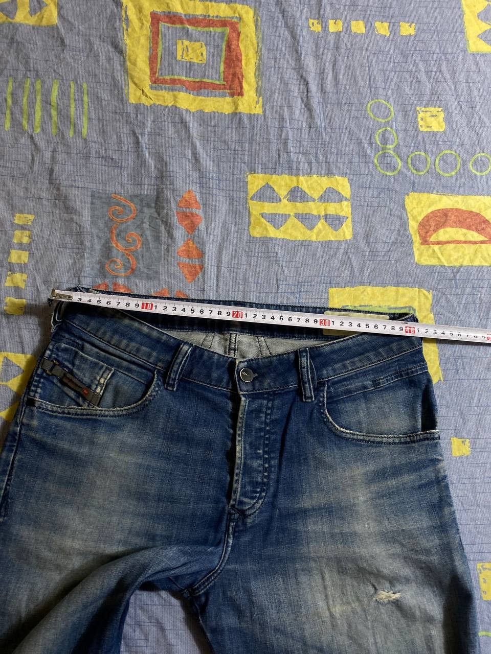 Diesel Vintage Diesel Jeans Y2K Logo Designer Size US 31 - 23 Thumbnail