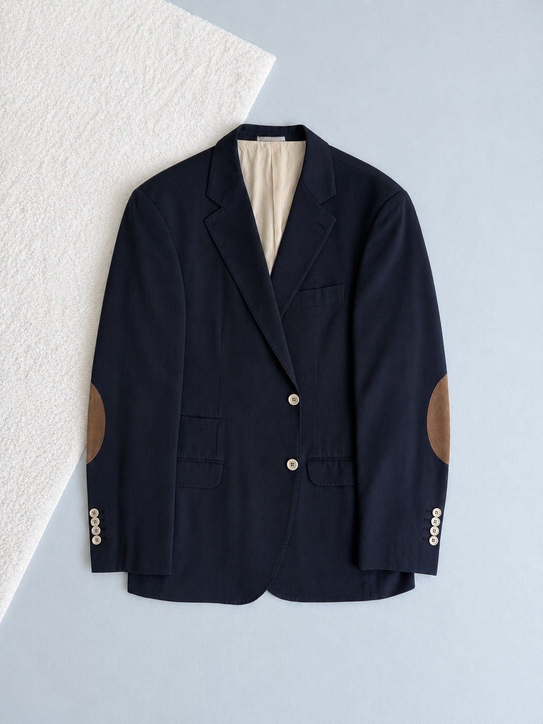 Brunello Cucinelli Brunello Cucinelli Cotton Blazer Navy Color Mens 44 R 54 IT Size 44R - 1 Thumbnail
