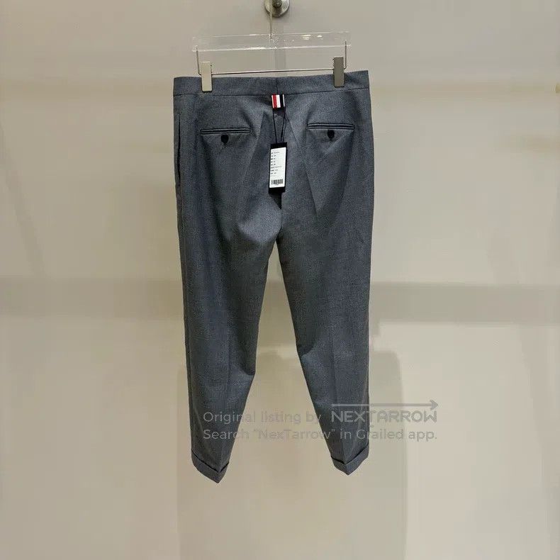Thom Browne Thom Browne Classic Trousers - Medium Gray Size 27" / US 4 / IT 40 - 2 Thumbnail