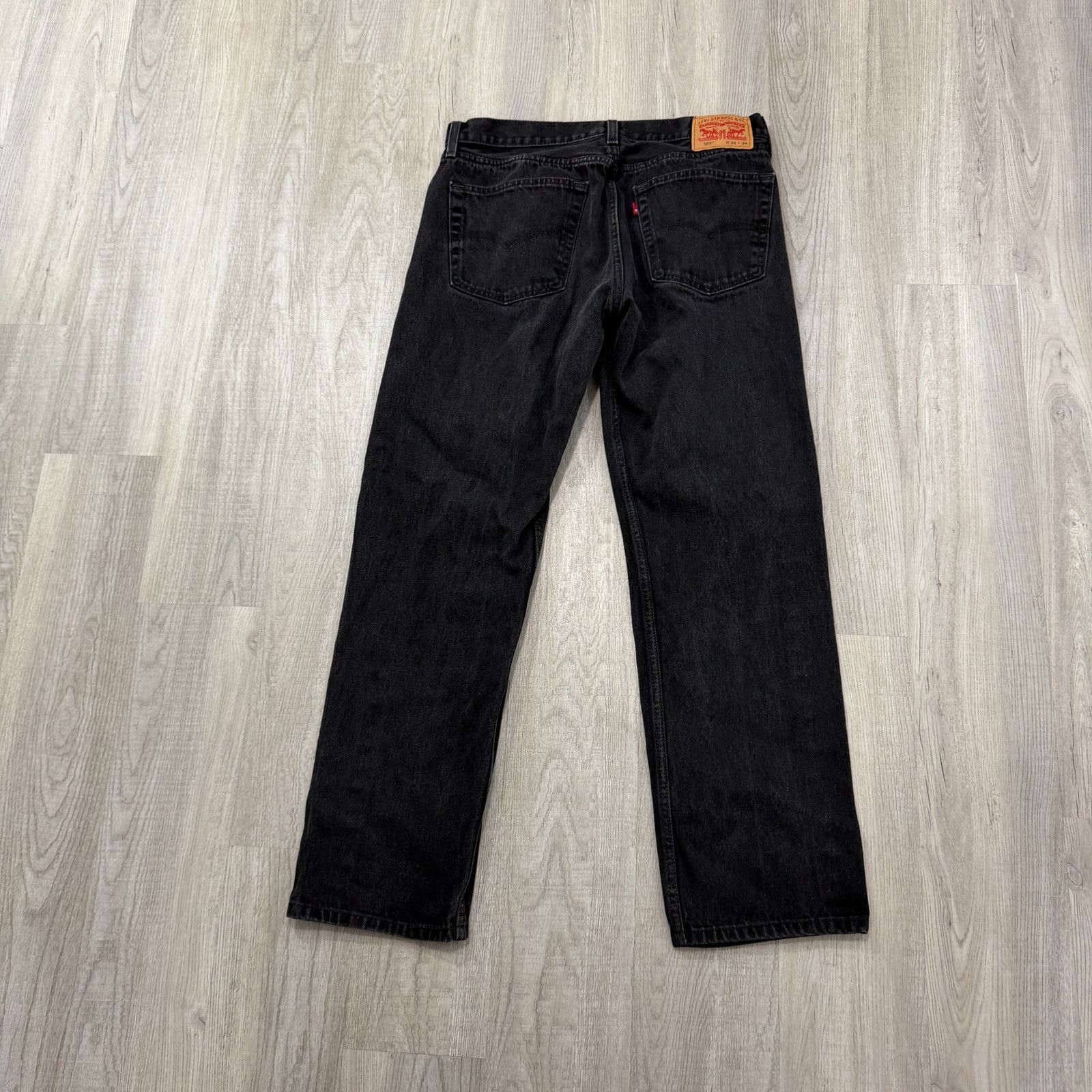 Levi's Levis 505 Regular Fit Jeans Men's 36x34 Black Western Size US 36 / EU 52 - 6 Thumbnail