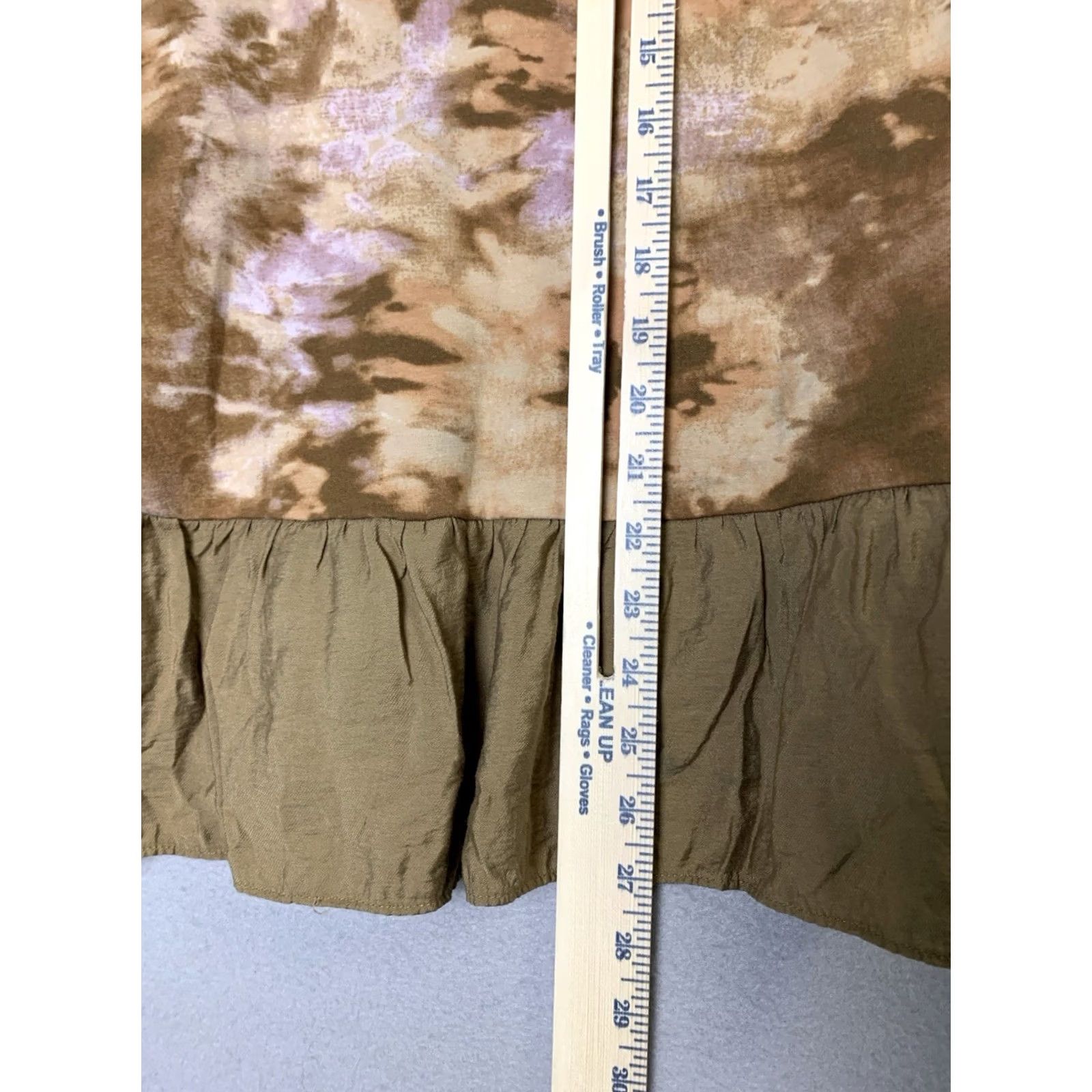 Vintage LOGO Lori Goldstein Tunic 1X Tie Dye Boho Tiered Contrast Trim Lounge Women's Size XL / US 12-14 / IT 48-50 - 8 Thumbnail
