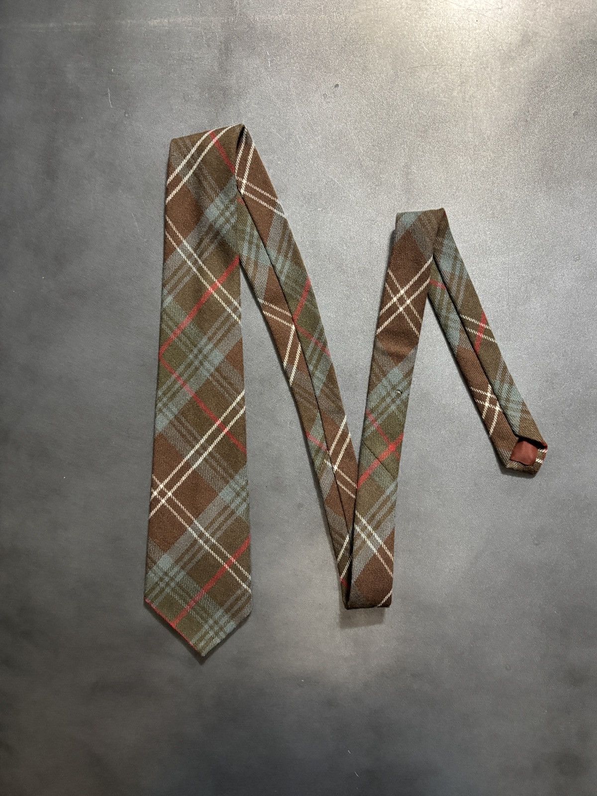 Vintage Made in Scotland Vintage Wool Tie Necktie Plaid Size ONE SIZE - 1 Thumbnail