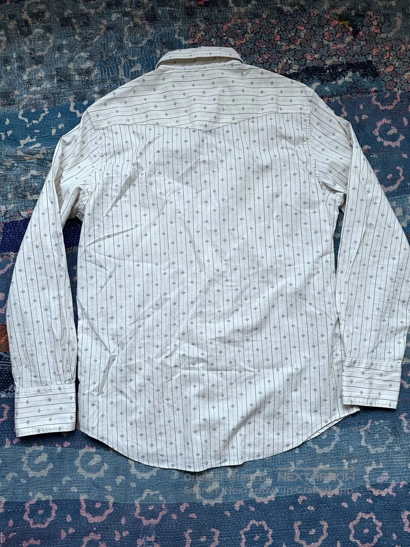 RRL Ralph Lauren RRL Western Print Striped Shirt. Size US L / EU 52-54 / 3 - 2 Thumbnail