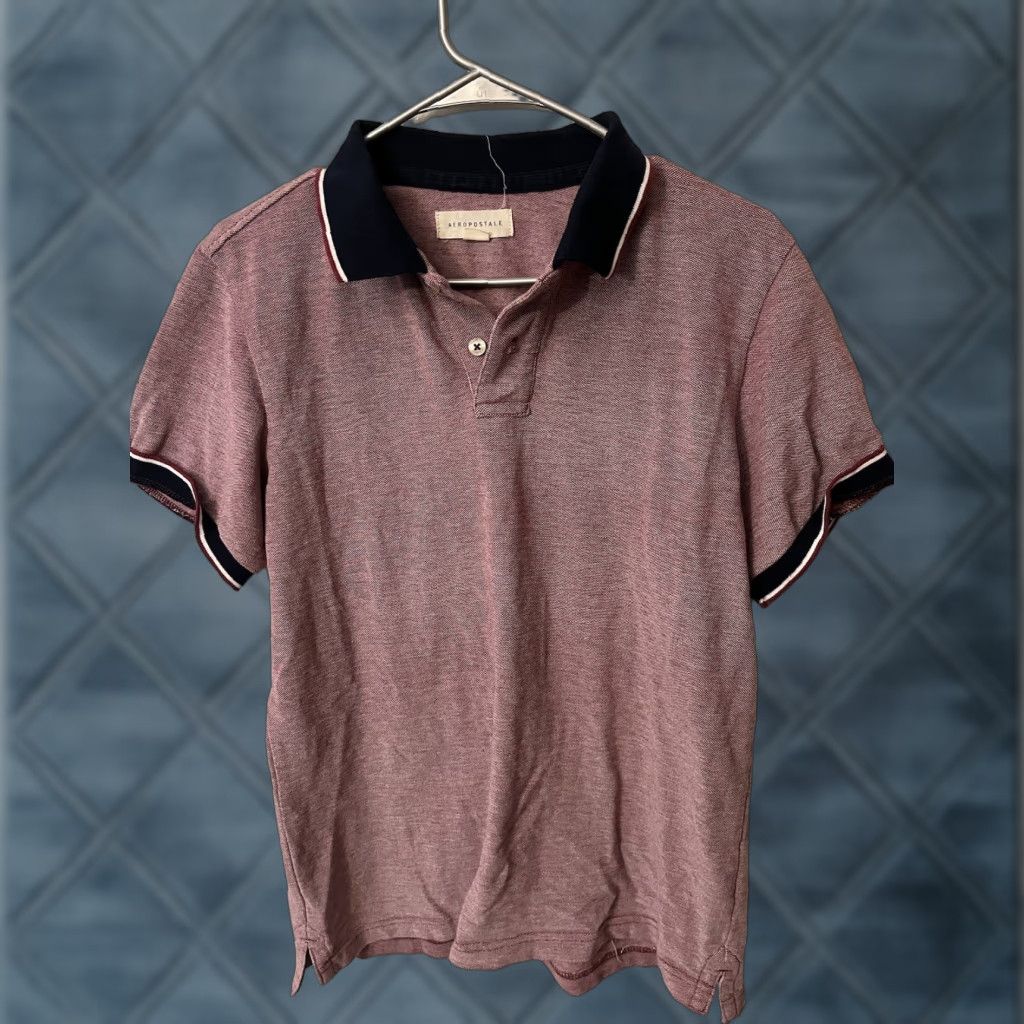 Aeropostale Aeropostale Polo Shirt Mens L Maroon Short Sleeve Casual Button Collar Preppy Cotton Polyester Solid 90s? No — (Vintage: No) Size US L / EU 52-54 / 3 - 1 Thumbnail