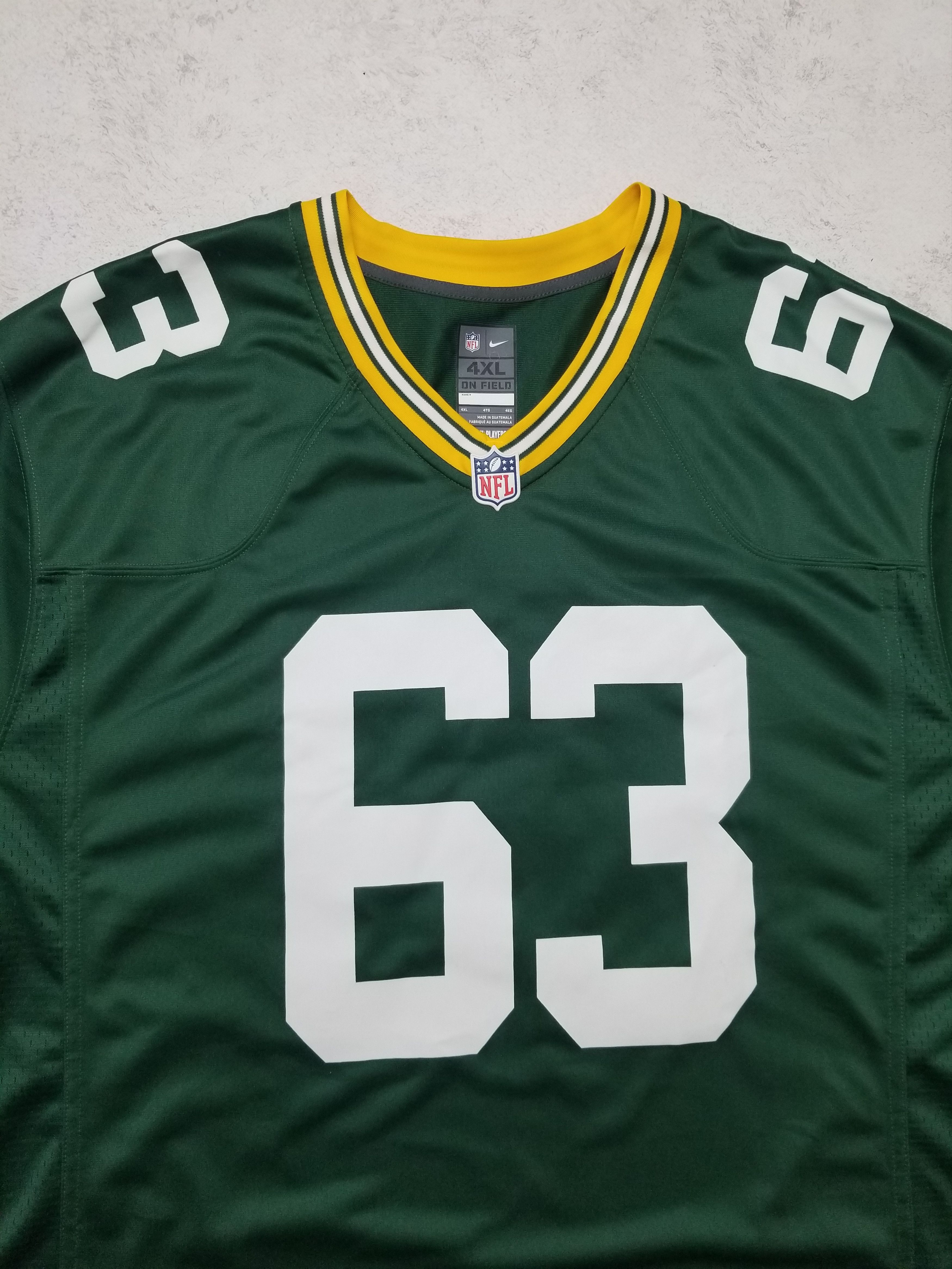 Nike Green Bay Packers #63 Linsley NFL Jersey Men's Size 4XL Size US XXL / EU 58 / 5 - 22 Thumbnail