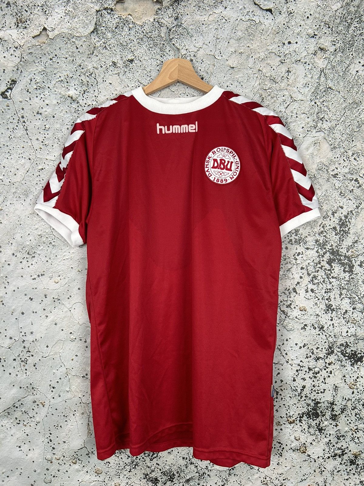 Hummel Vintage Denmark 2002 Soccer Jersey Football Hummel Rare Size US L / EU 52-54 / 3 - 1 Thumbnail