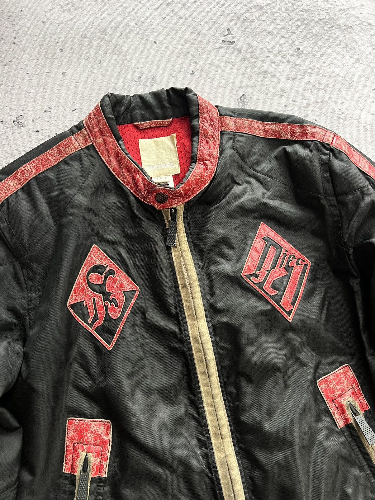 Diesel Vintage Diesel Leather Logo Jacket Size US L / EU 52-54 / 3 - 5 Thumbnail