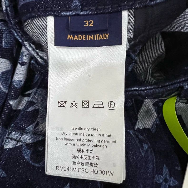 Louis Vuitton Louis Vuitton Pattern-printed full-print jeans 2503-Nextar Size US 32 / EU 48 - 4 Thumbnail