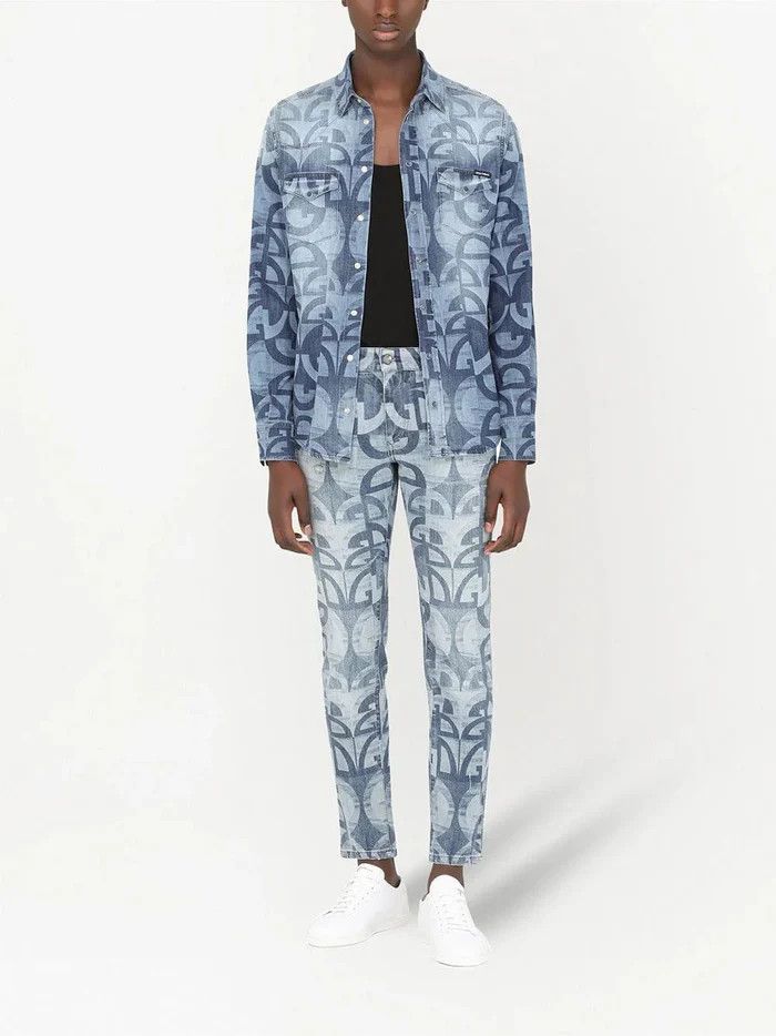 Dolce & Gabbana o1y0125 Denim Shirt in Blue Size US L / EU 52-54 / 3 - 5 Thumbnail