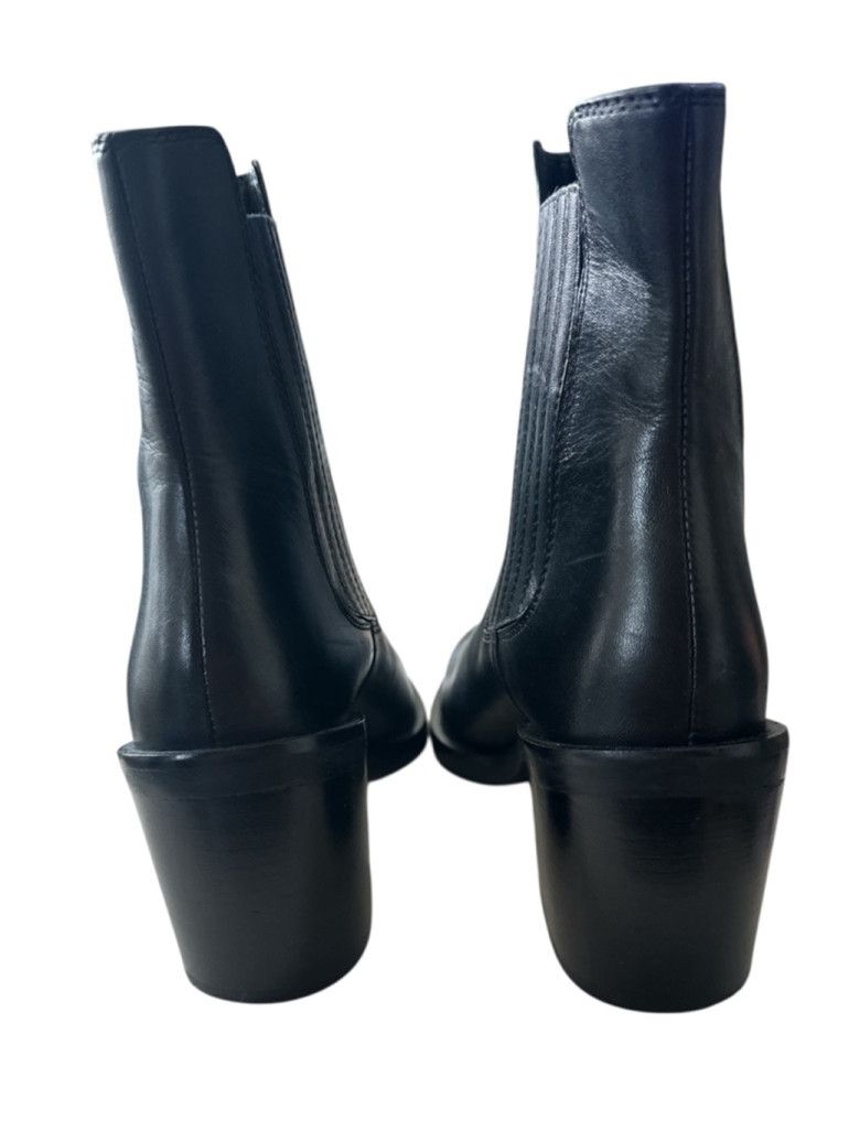 Zara NWOT Zara Ankle Cowboy Boot Black Size 41 or 10US women’s Size US 10 / IT 40 - 4 Thumbnail
