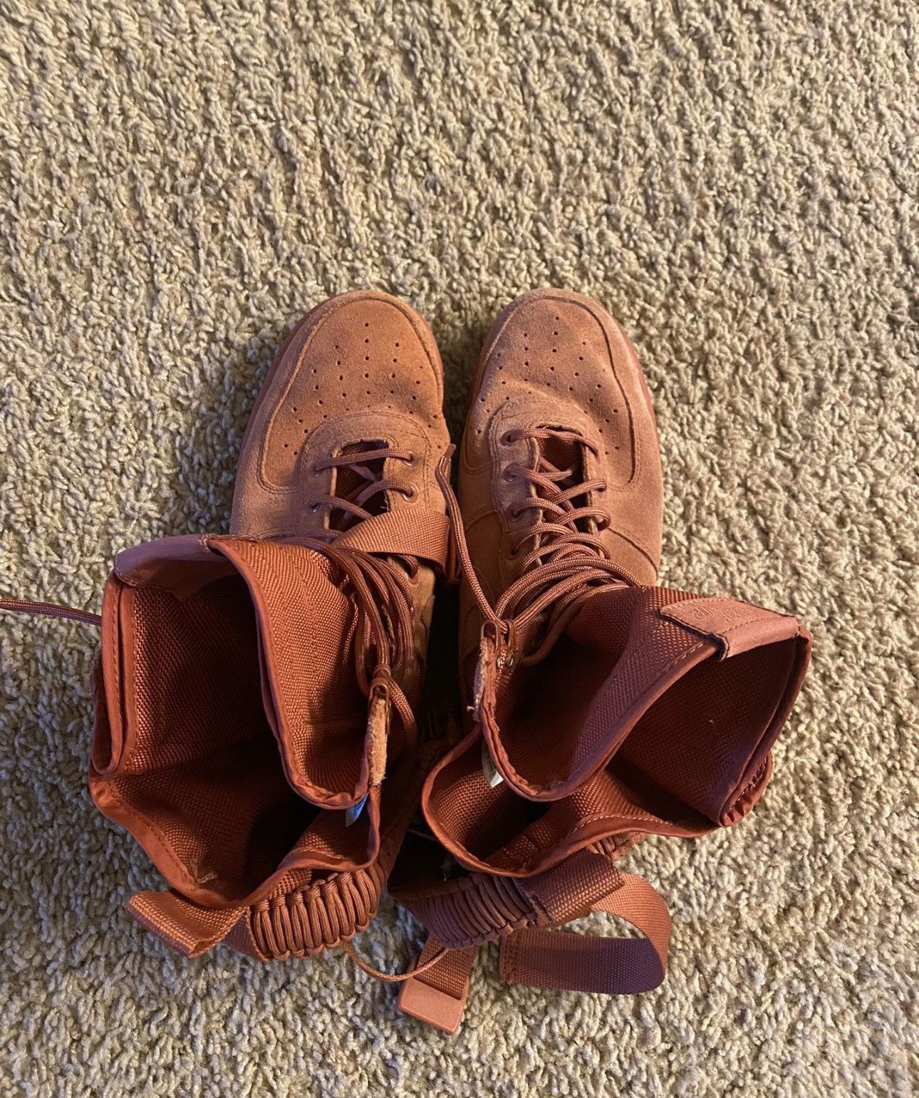 Nike Nike SF AF1 High Monochrome Rust Red Size 11.5 Size US 11.5 / EU 44-45 - 2 Thumbnail