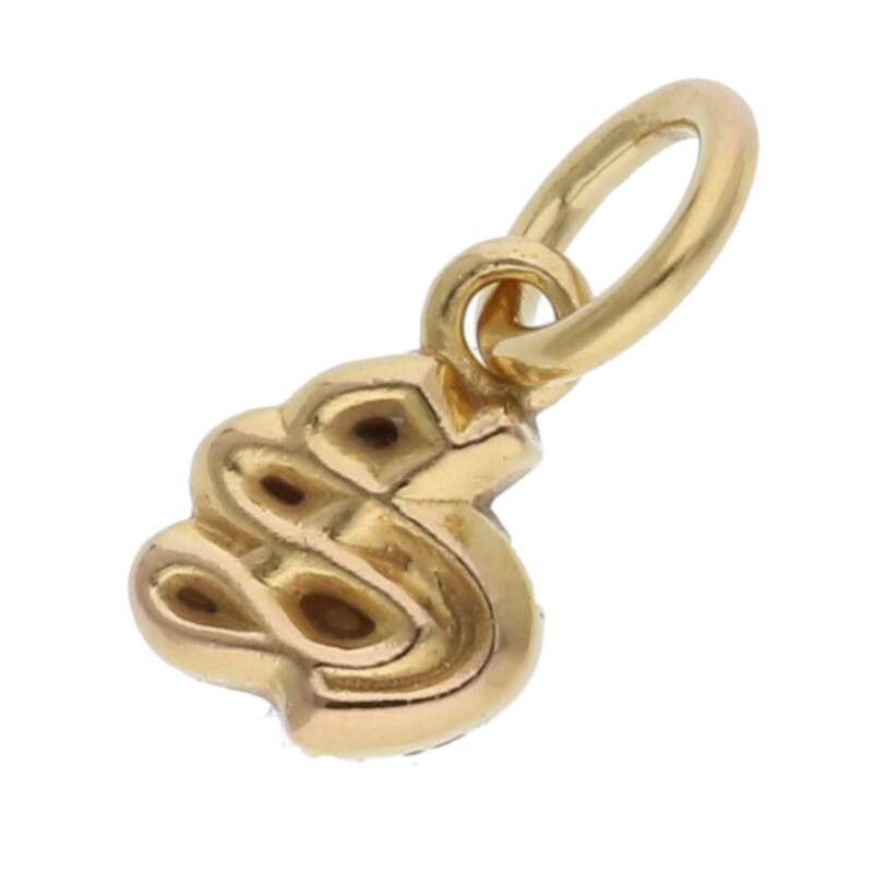 image of Chrome Hearts S Initial Gold Pendant, Men's
