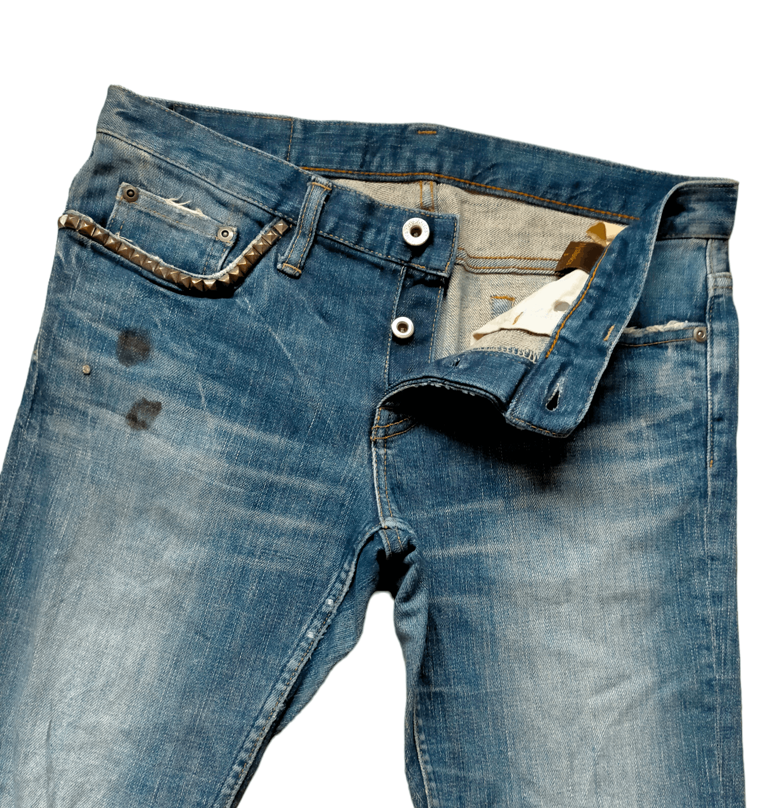 Hysteric Glamour Skinny Jeans Hysteric Glamour strecth Distress Low rise Size US 31 - 5 Thumbnail