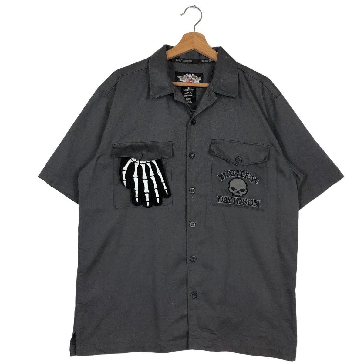 Harley Davidson VINTAGE SHIRTS HARLEY DAVIDSON SPELL OUT BIG LOGO UNIONMADE Size US M / EU 48-50 / 2 - 3 Thumbnail