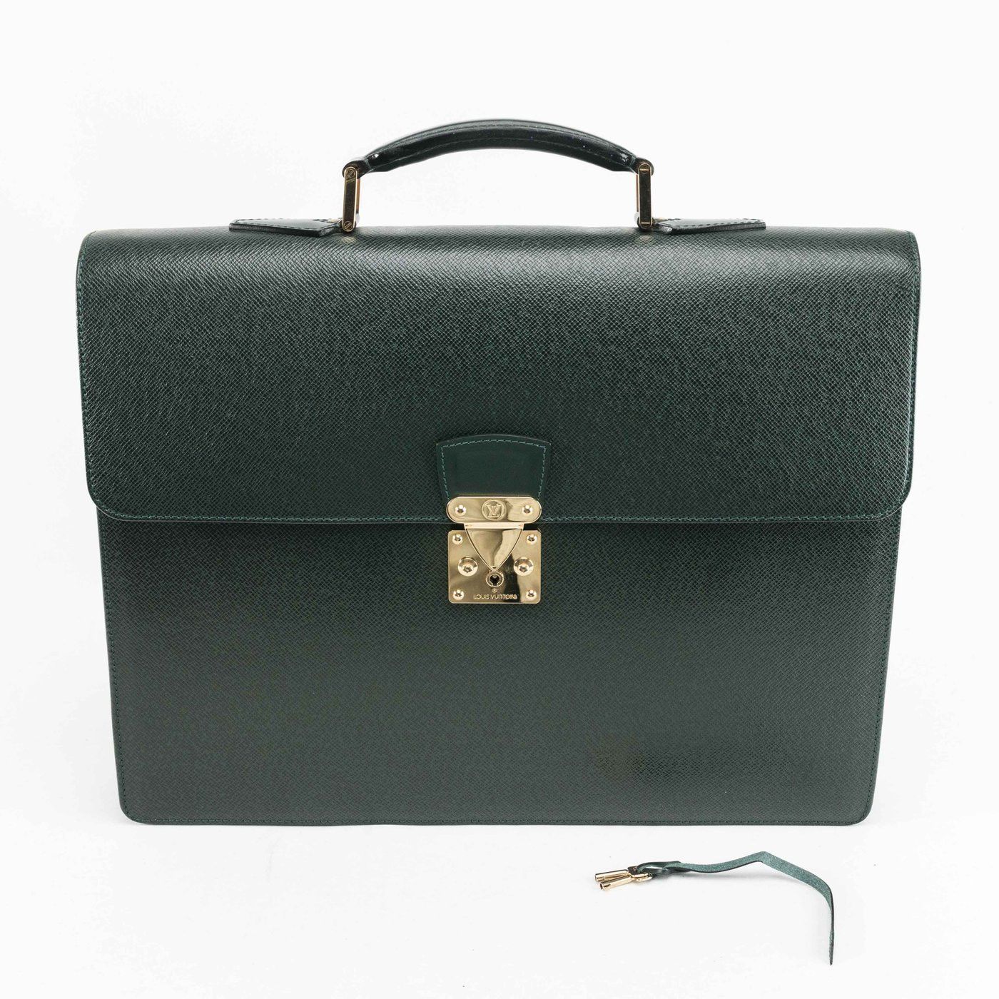 Louis Vuitton Louis Vuitton Green Taiga Leather Robusto Briefcase Size ONE SIZE - 21 Thumbnail