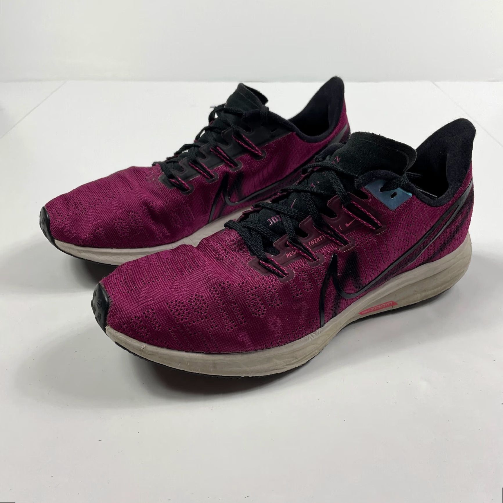 Nike Nike Zoom Pegasus Shoes Women 9.5 Running Activewear Low Top Gym Swoosh Purple Size L / US 10 / IT 46 - 3 Thumbnail