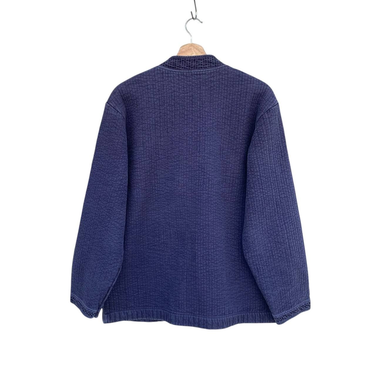 Japanese Brand 90s Vintage Japanese Indigo Blue Quilted KungFu Chore Jacket Size US L / EU 52-54 / 3 - 7 Thumbnail