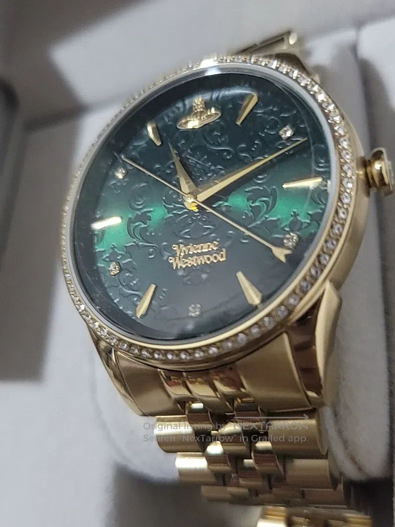 Vivienne Westwood Vivienne Westwood 38mm Submariner Damascus Pattern Engrave Size ONE SIZE - 2 Thumbnail