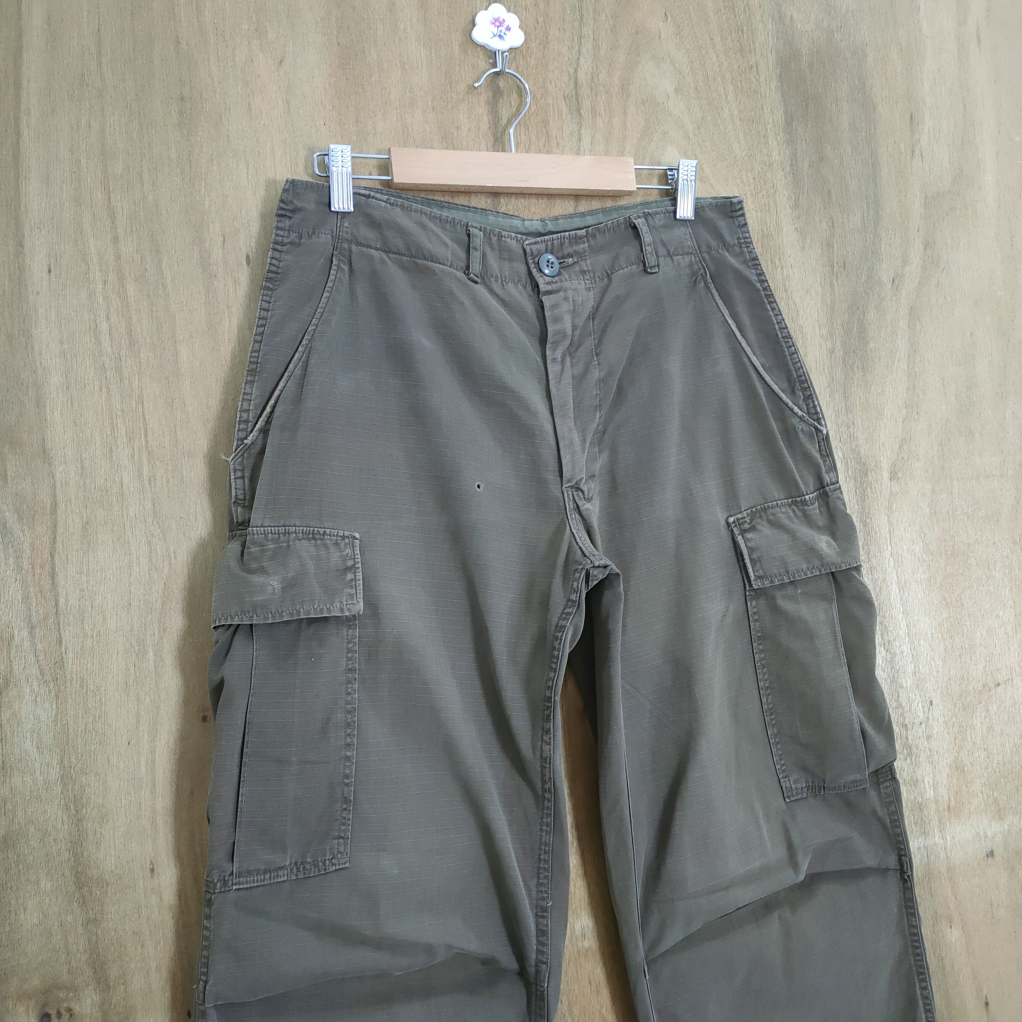Japanese Brand VINTAGE MILITARY BROWN FADED CARGO PANTS Size US 30 / EU 46 - 3 Thumbnail
