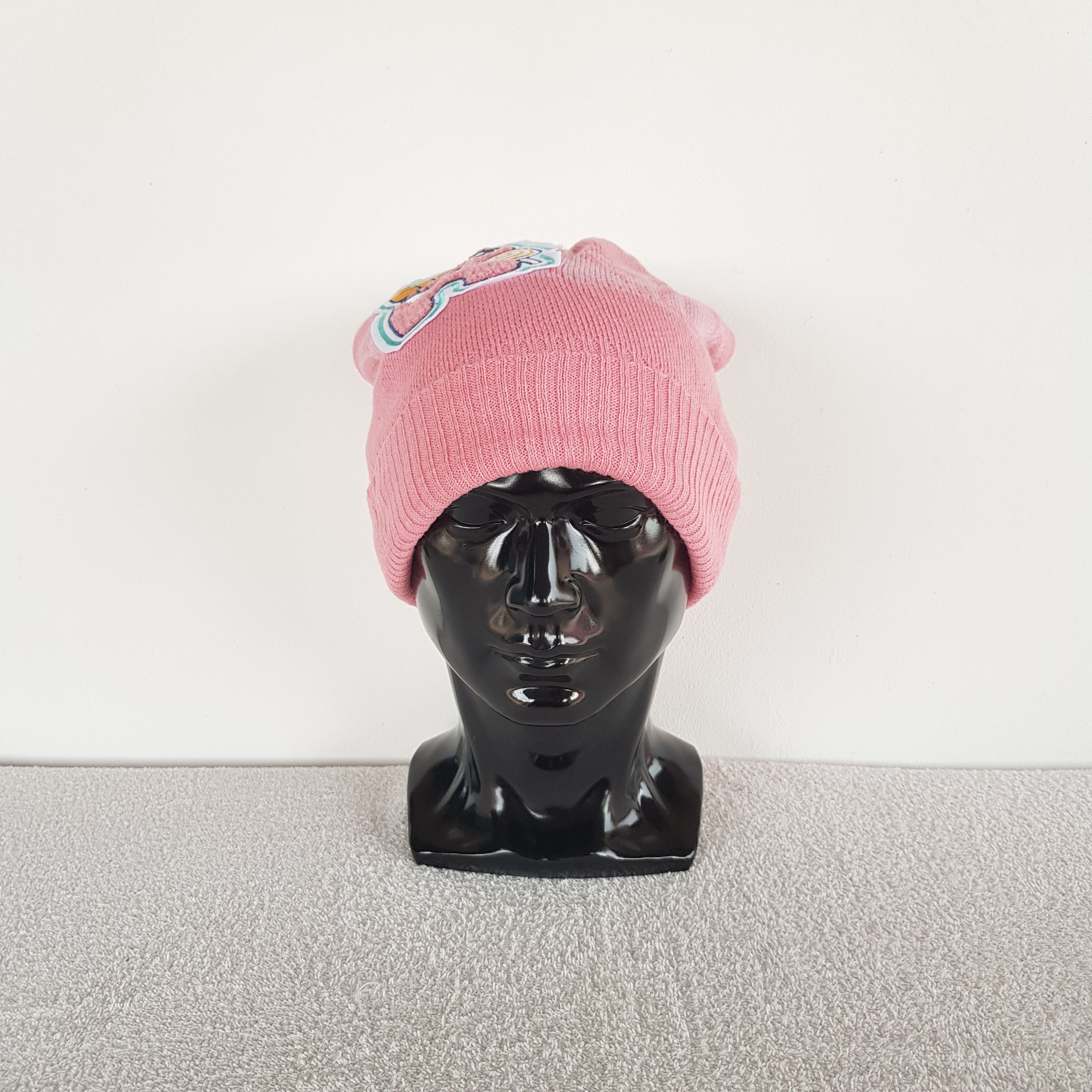 Japanese Brand Vintage Cartoon Beanie Funny Snow Ribbed Knit Caps Hats. Size ONE SIZE - 3 Thumbnail