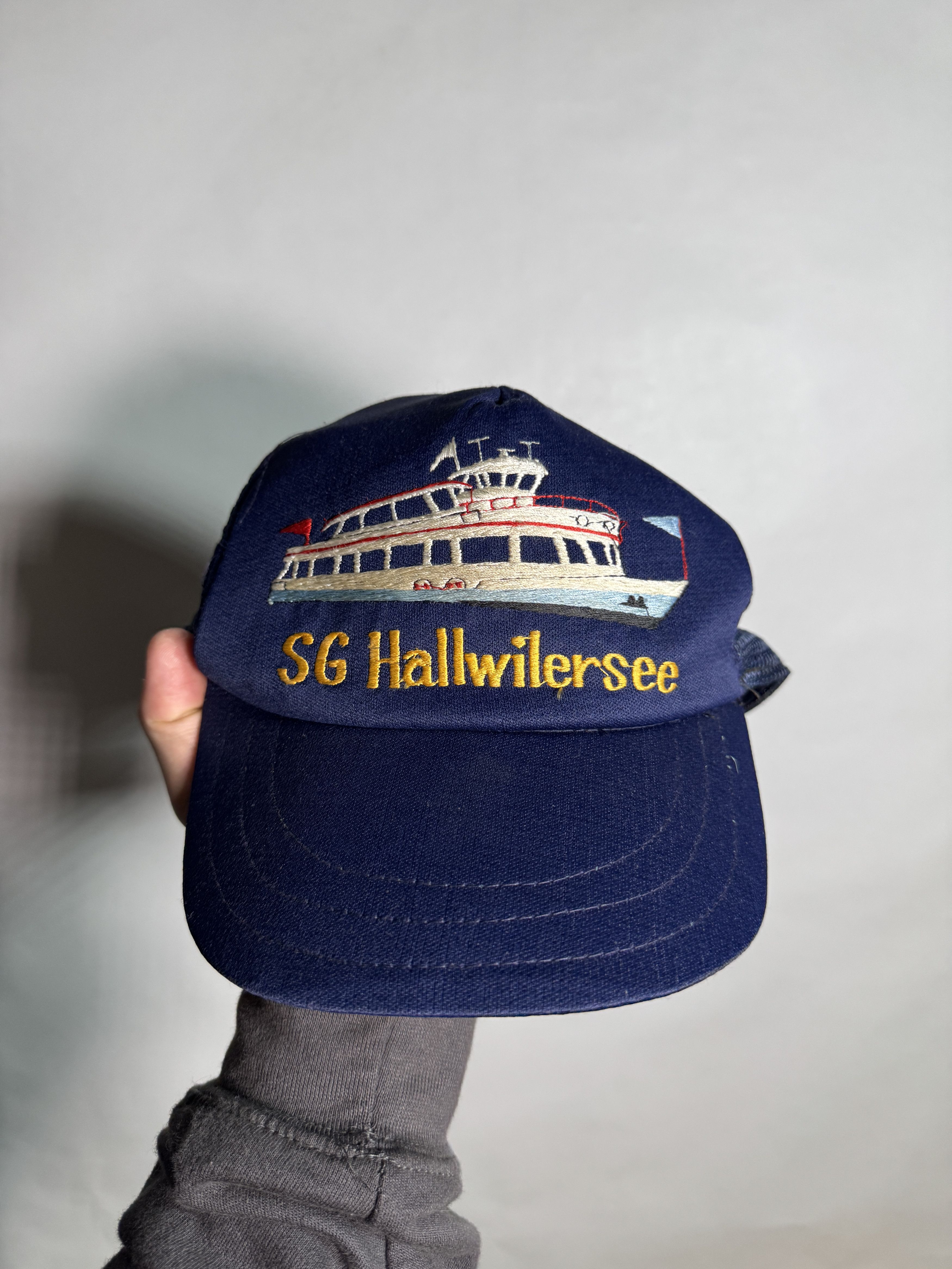 Vintage Vintage SG Hallwilersee Cap Ship Embroidered Logo Size ONE SIZE - 2 Thumbnail