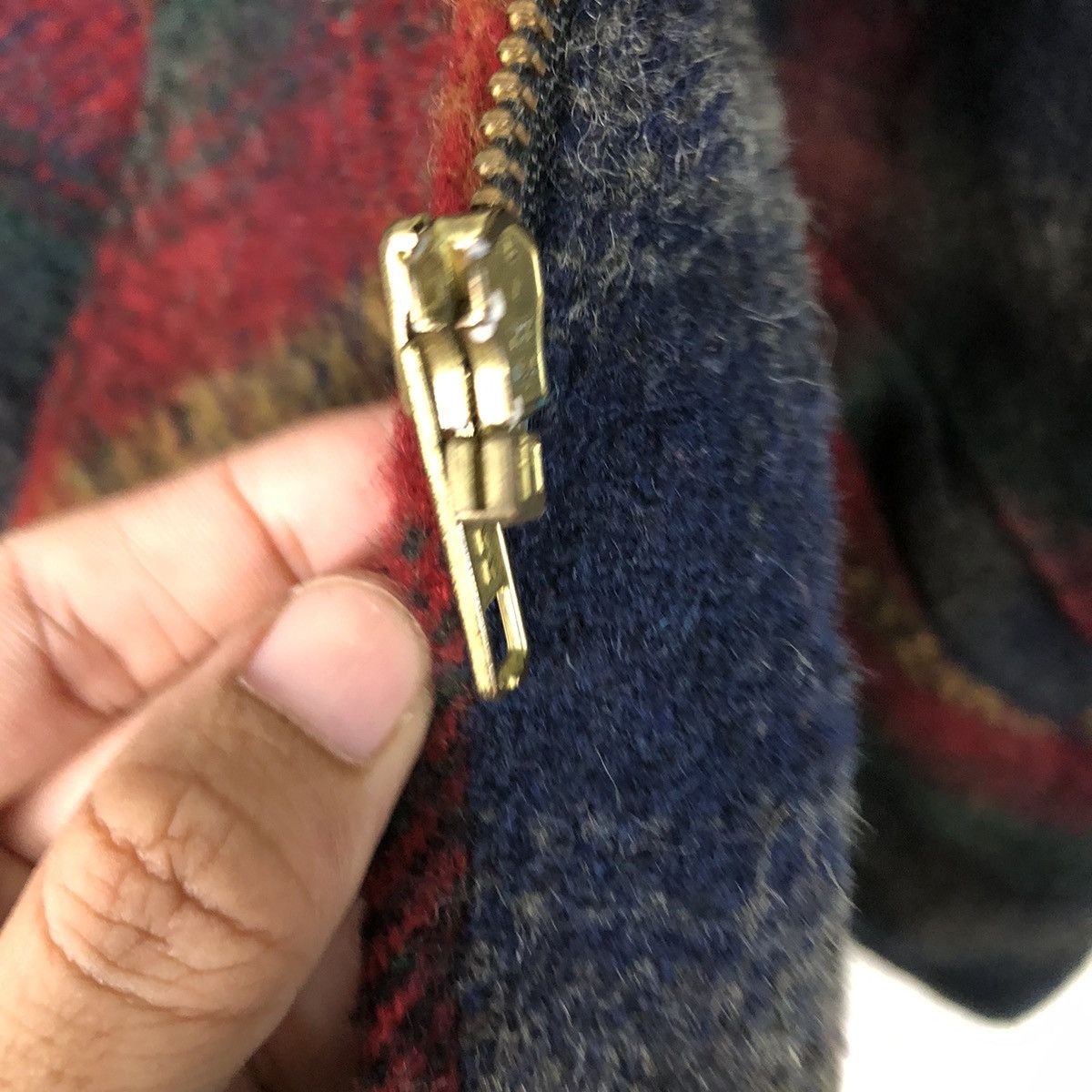 Vintage 📌Vintage Wool Work Jacket Melton Outer Wear Tartan Design Size US L / EU 52-54 / 3 - 17 Thumbnail
