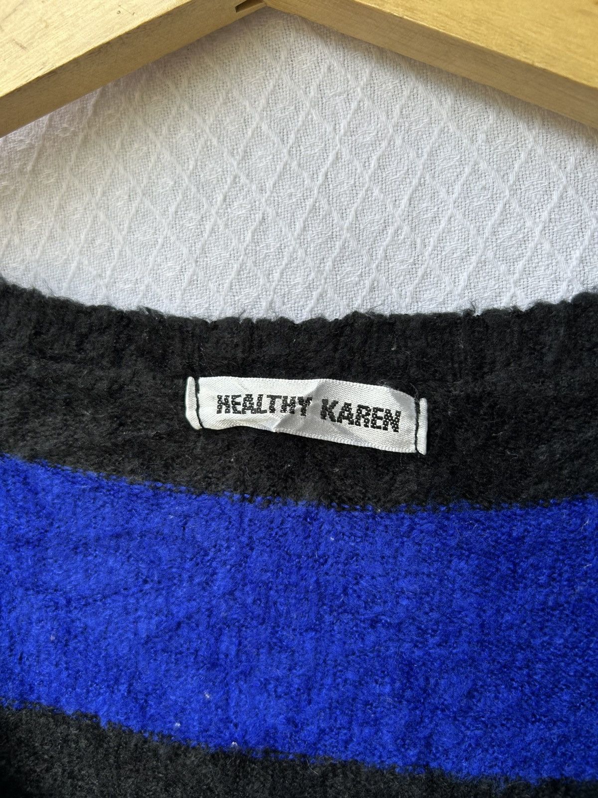 Japanese Brand Healty karen mohair grunge stripe knit style kurt cobain Size US S / EU 44-46 / 1 - 6 Thumbnail