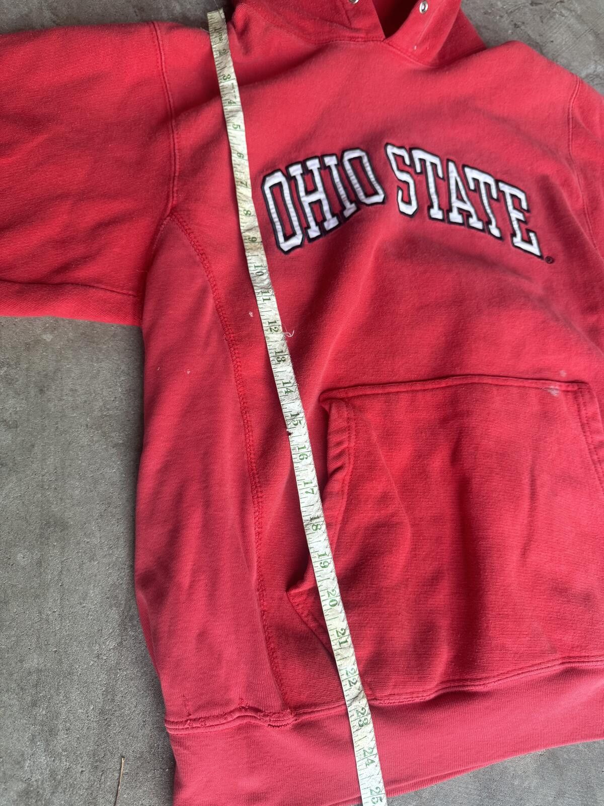 Steve And Barrys Vintage90s Ohio State Light Thrashed Hoodie Paint Splatter S Size US S / EU 44-46 / 1 - 3 Thumbnail