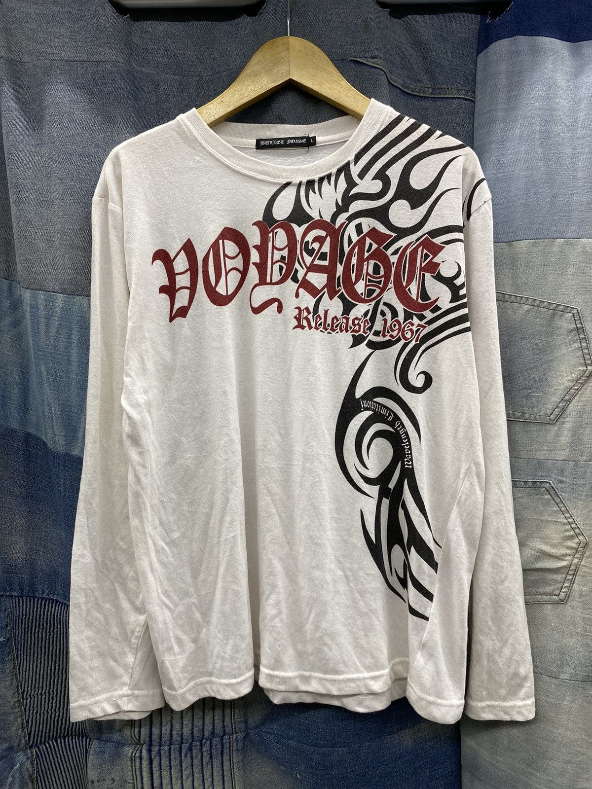 If Six Was Nine × Japanese Brand × Le Grande Bleu (L.G.B.) undefined bullet noise longsleeve poem tribal ifsxstyle Size US M / EU 48-50 / 2 - 1 Thumbnail