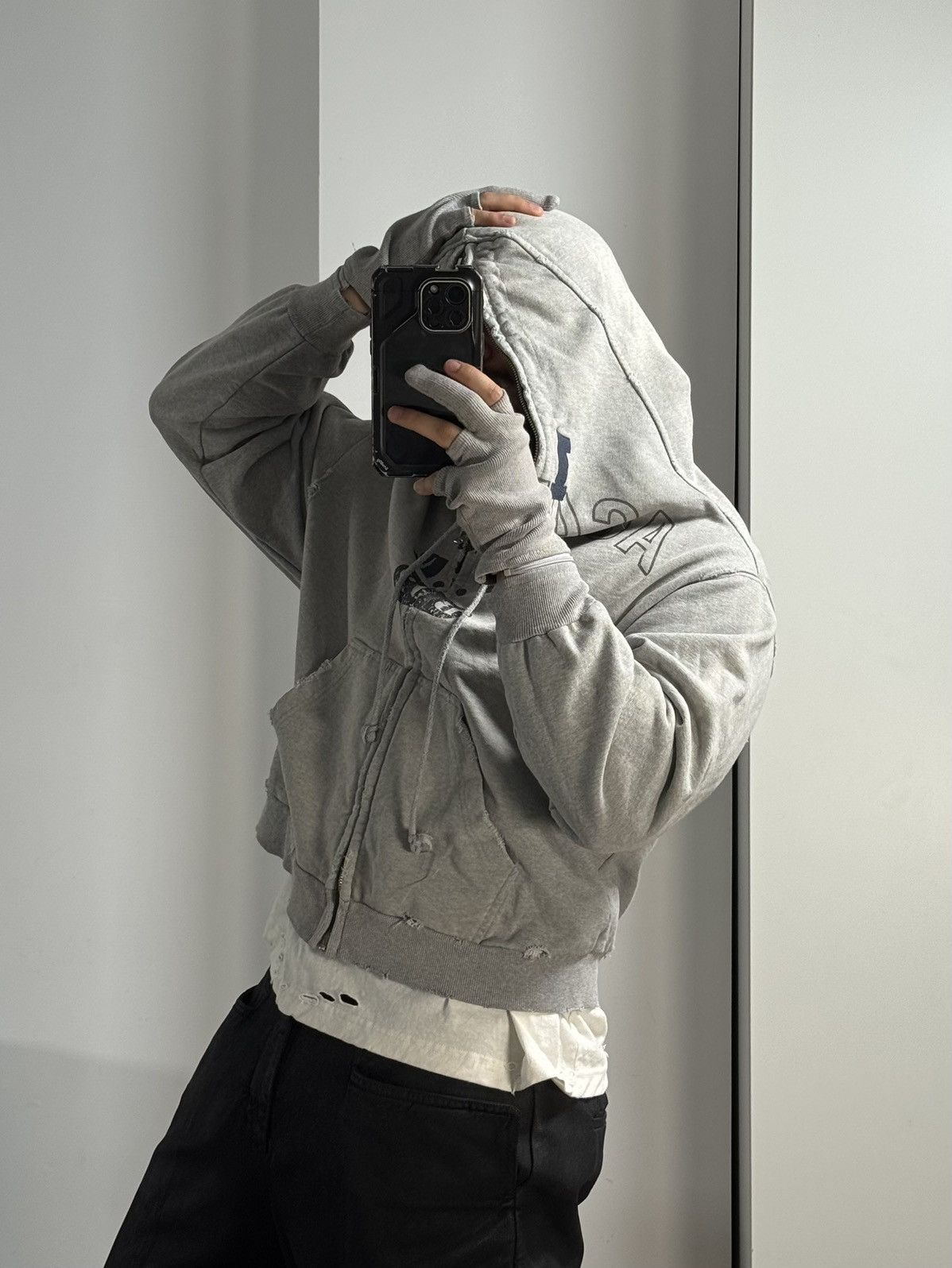 PROJECT G/R Project G/R Limited Edition Zygon Melange Grey Zip Hoodie Size US M / EU 48-50 / 2 - 6 Thumbnail