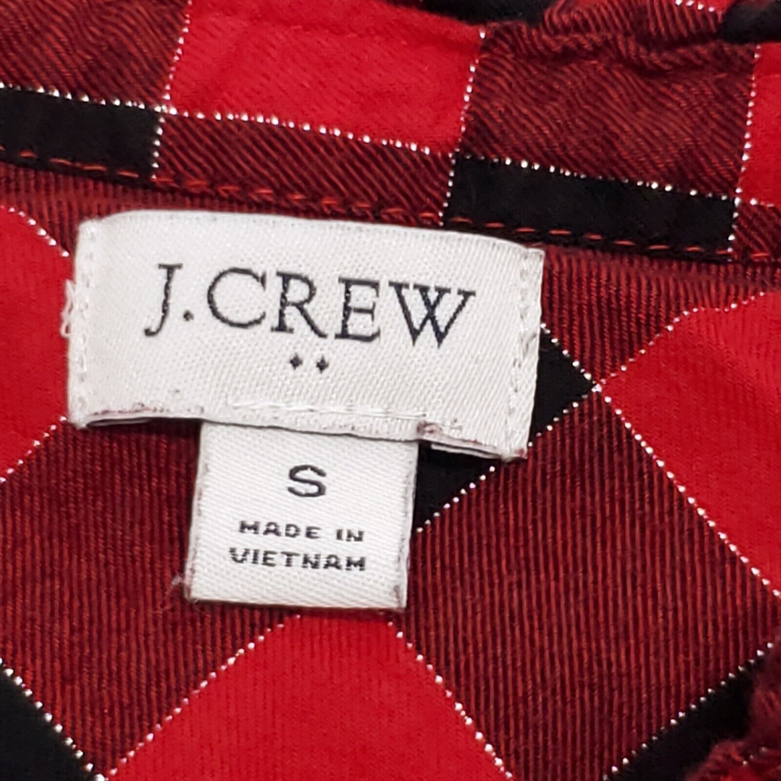 J.Crew JCrew Casual Button Up Shirt Womens Size Small S Red Black Size S / US 4 / IT 40 - 3 Thumbnail