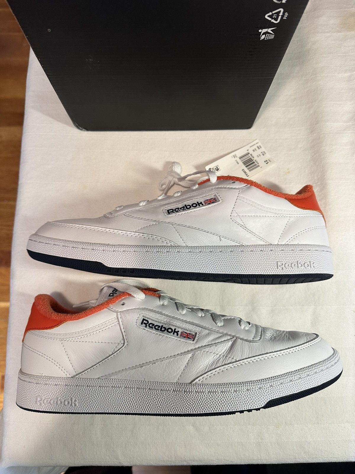 Eric Emanuel × Reebok Eric Emanuel Reebok Club C exclusive orange Size US 12 / EU 45 - 1 Thumbnail
