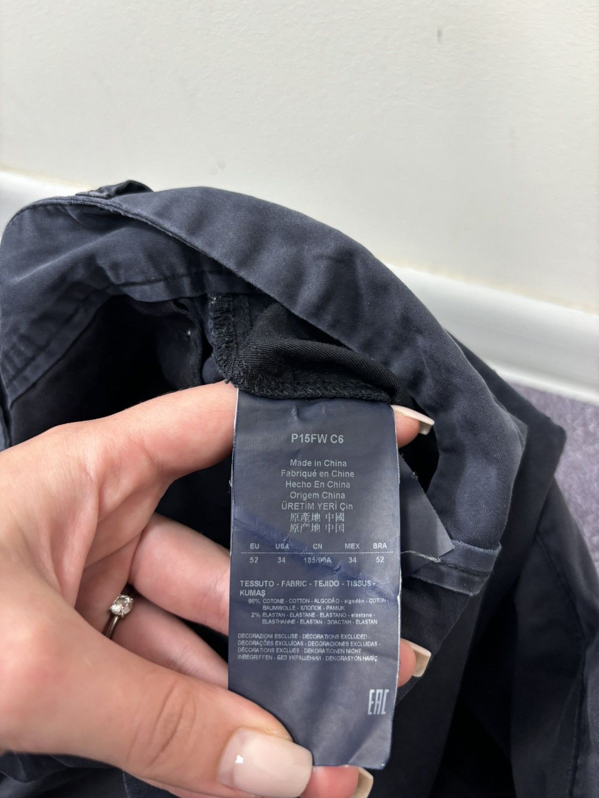 Armani Armani Jeans Men’s Faded Navy Slim Fit Luxury Pants Trousers Size US 34 / EU 50 - 19 Thumbnail