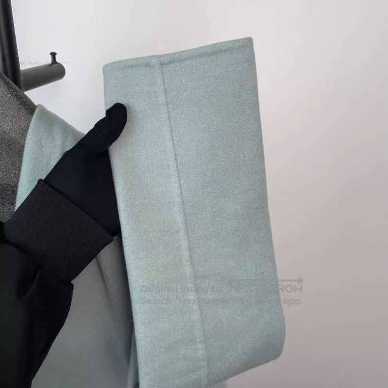 Hermes Hermes Light Blue Double-Faced Cashmere and Wool Coat with Size XXS / US 00 / IT 34 - 7 Thumbnail