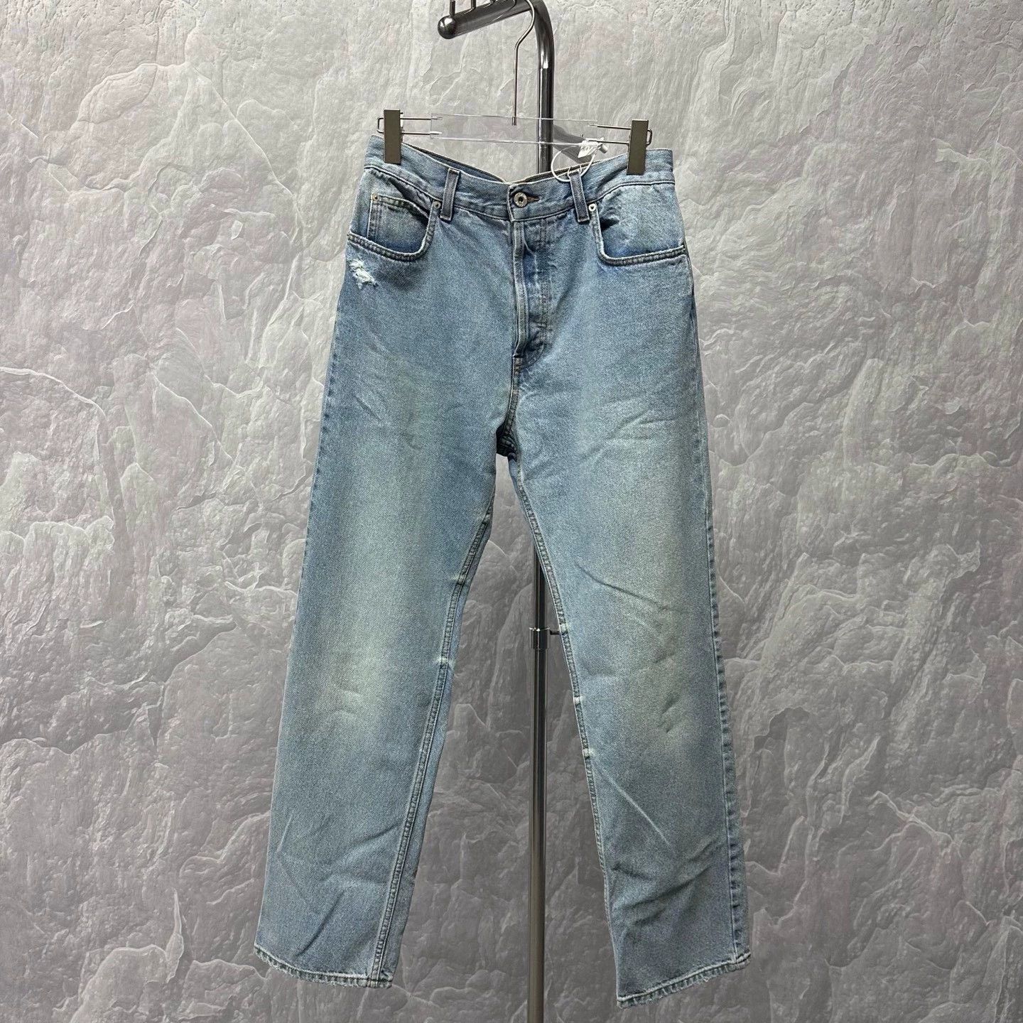 Loewe Distressed Denim Long Pants Size 48