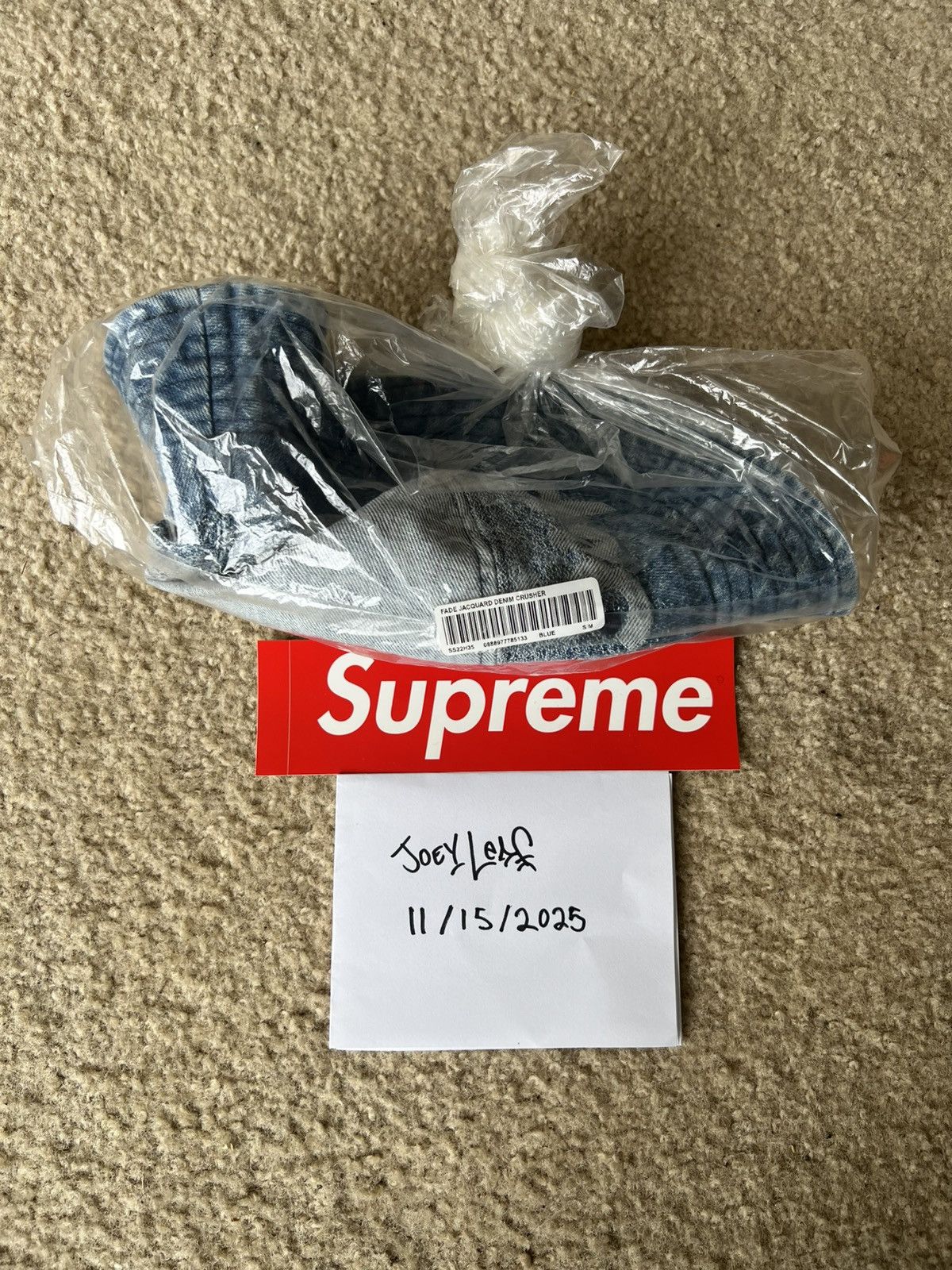 Supreme Fade Jacquard Denim Crusher M/L Supreme Fade Jacquard