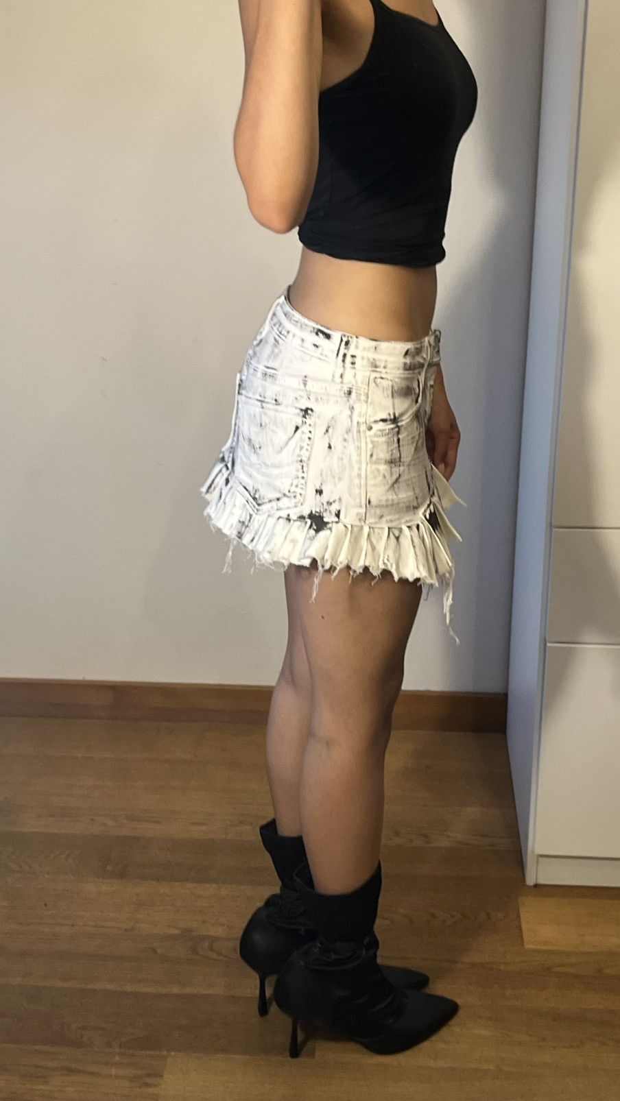 Miu Miu Custommade skirt | mini skirt | mini rock Size 24" / US 00 / IT 34 - 4 Thumbnail