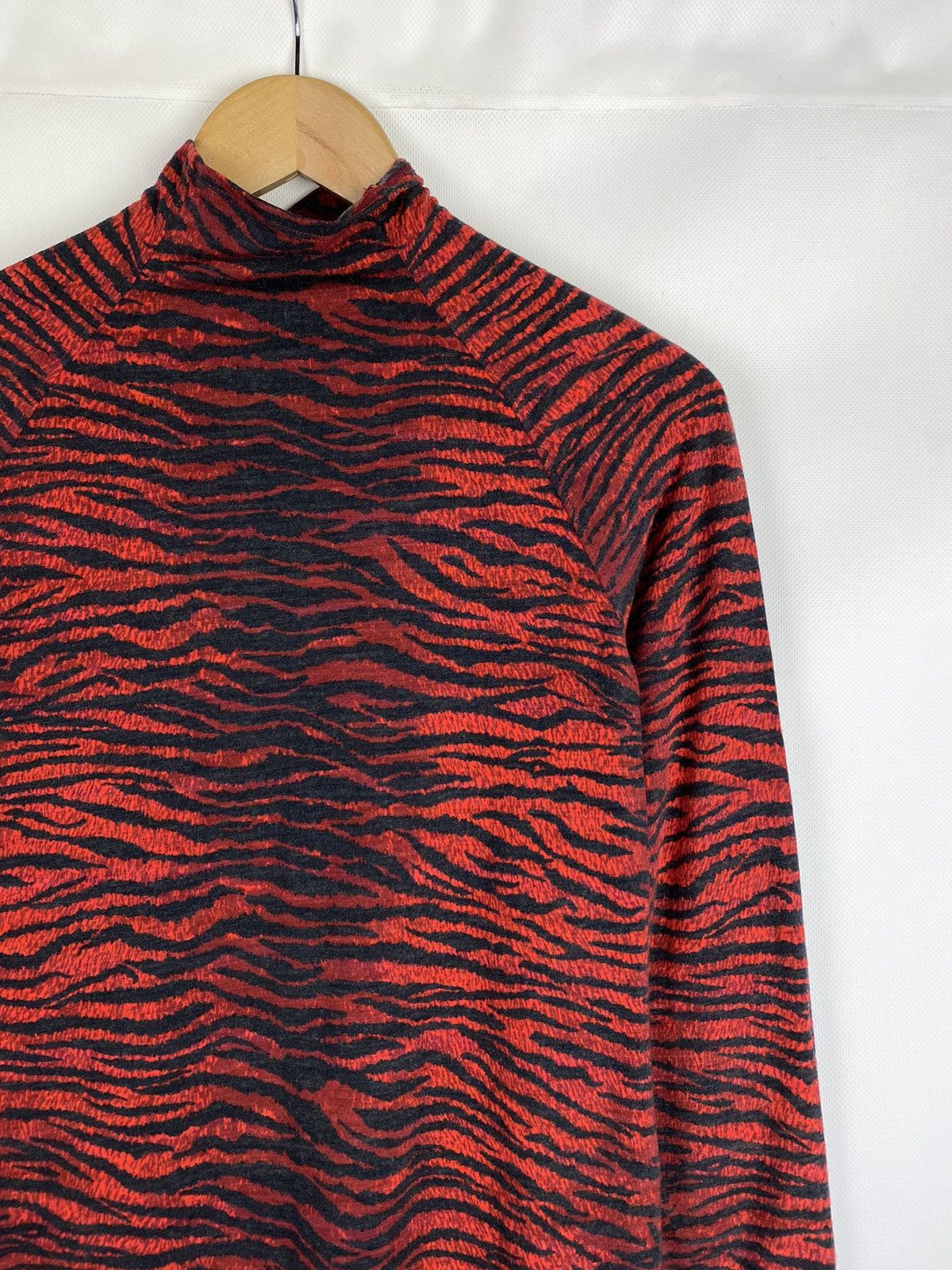 Kenzo Kenzo x H&M animal pattern high neck wool tunic blouse Size M / US 6-8 / IT 42-44 - 5 Thumbnail
