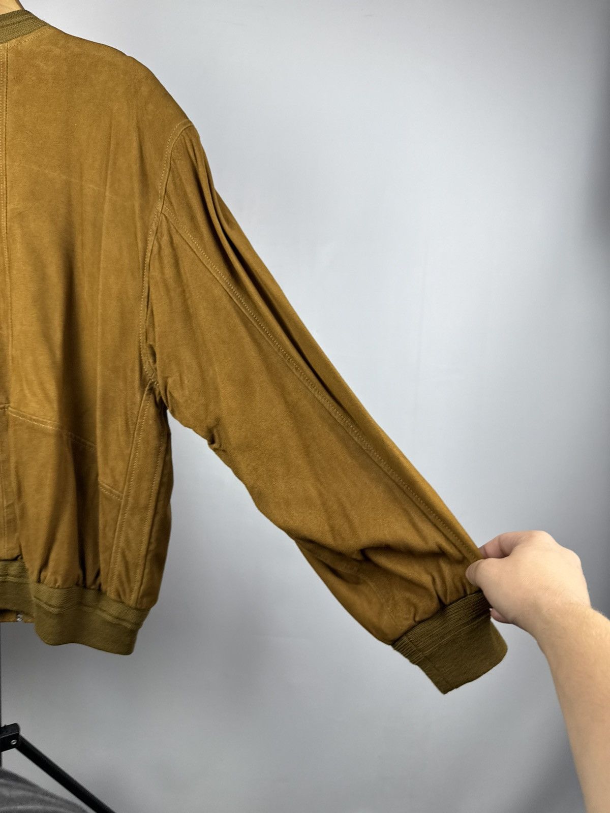 Japanese Brand Vintage 90s Cowboy Western USA Leather Bomber Flight Jacket Size US L / EU 52-54 / 3 - 12 Thumbnail