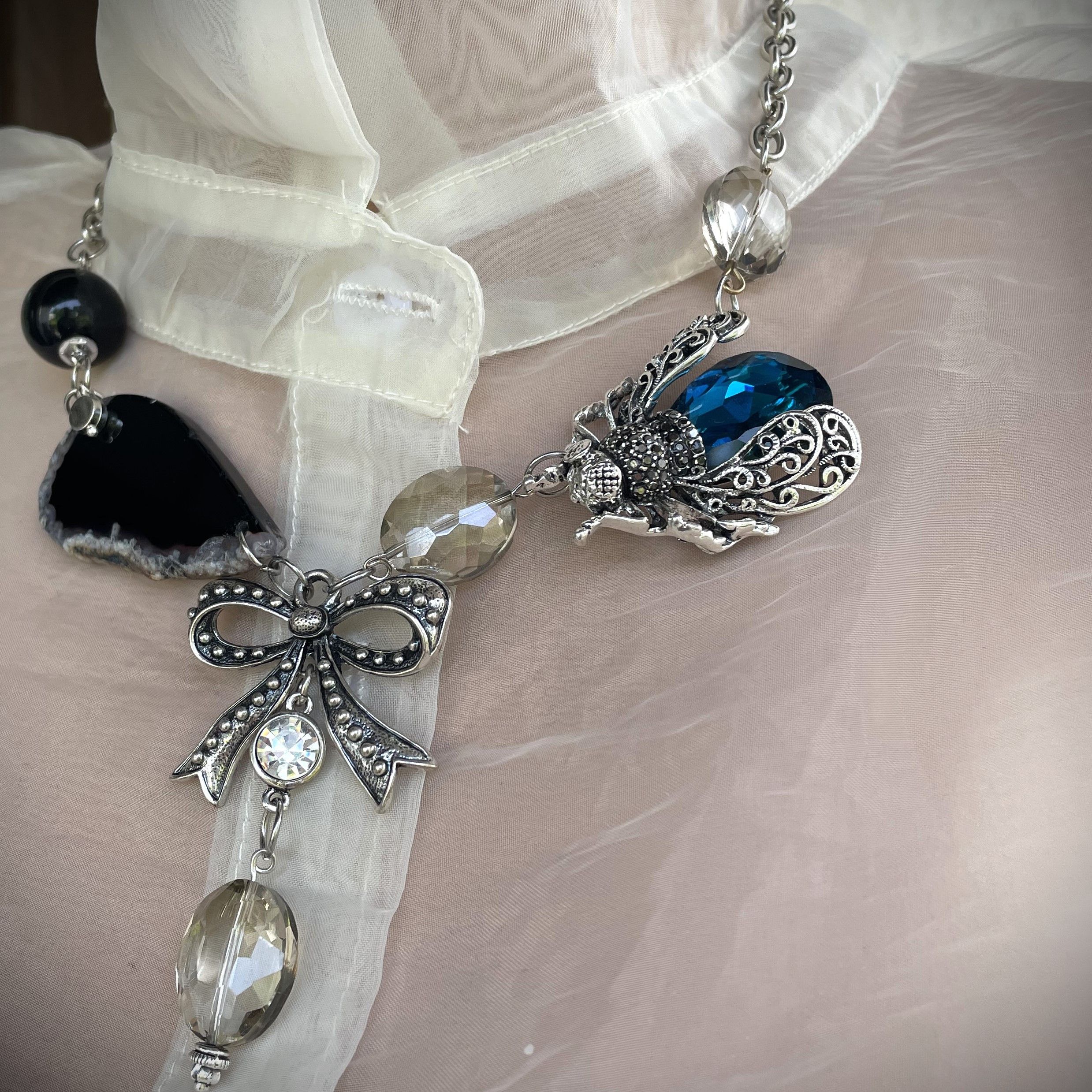 Other Necklace in steampunk and baroque style. Size ONE SIZE - 4 Thumbnail