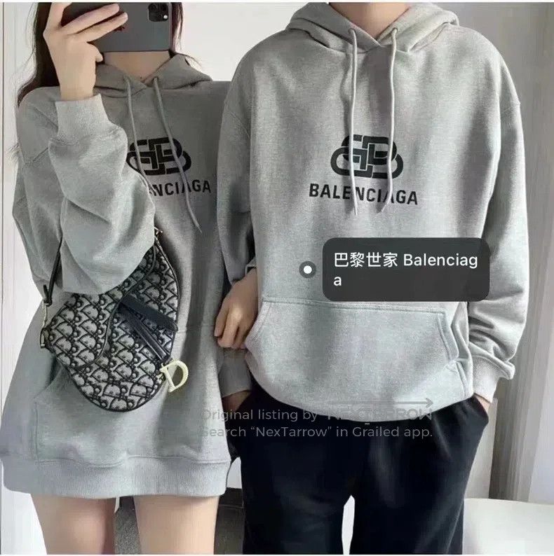 Balenciaga Balenciaga Gray Zip Hoodie Size US S / EU 44-46 / 1 - 8 Thumbnail