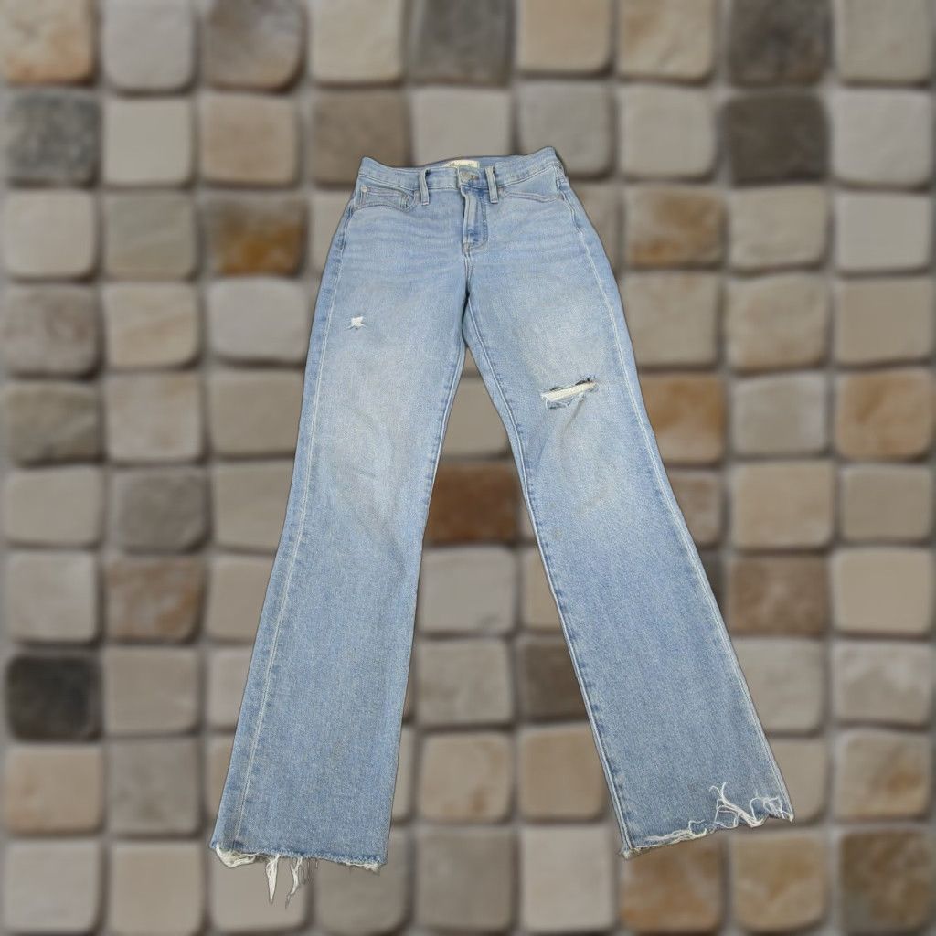 Madewell VINTAGE Madewell The Perfect Vintage Women's Jeans High Waist Light Wash Blue 24 Tapered Size 42" / US 20 - 1 Thumbnail
