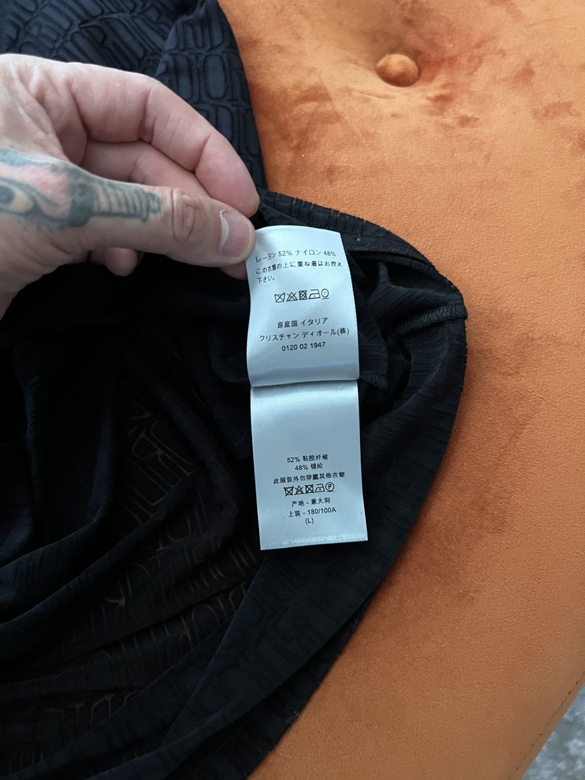 Dior DIOR x SHAWN STUSSY GRADIENT LOGO T SHIRT Size US L / EU 52-54 / 3 - 10 Thumbnail