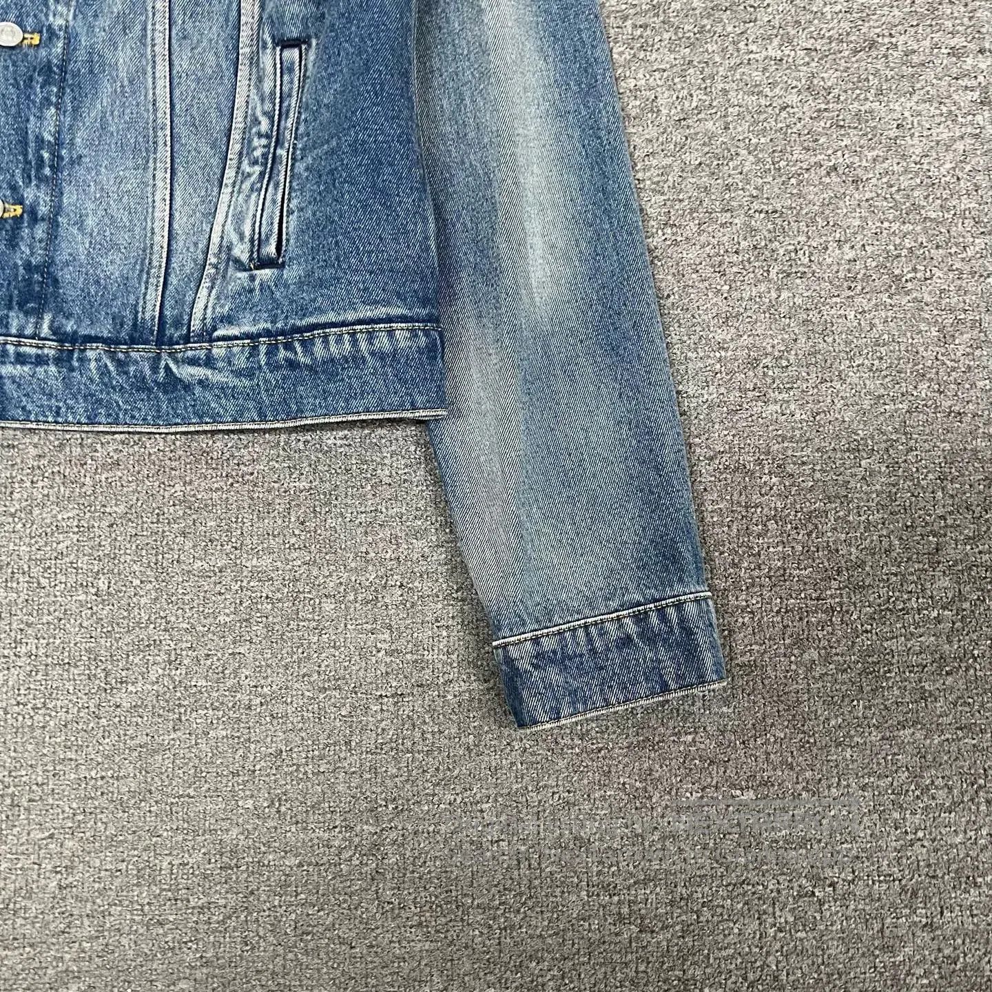 Balenciaga Balenciaga Blue Coke Embroidery Denim Jacket. Size US M / EU 48-50 / 2 - 2 Thumbnail