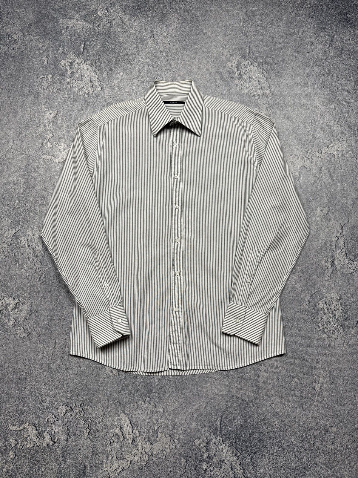 Gucci Gucci Striped Shirt Button Up Size US XL / EU 56 / 4 - 1 Thumbnail