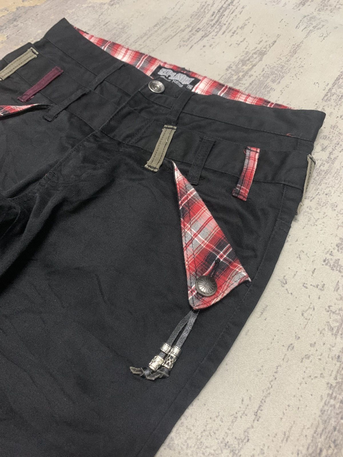 Japanese Brand Nylaus Japanese Brand Double Waist Punk Bondage Pants Size US 29 - 8 Thumbnail